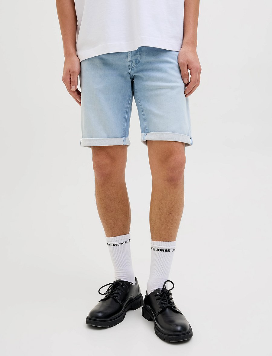 Jack & Jones - JJIRICK JJICON I.K. SHORTS GE 118 SN - short en jean - blue denim - 0