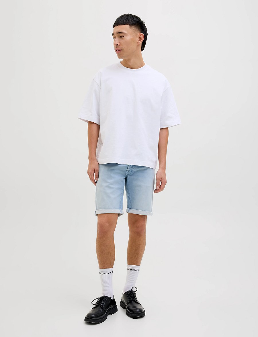 Jack & Jones - JJIRICK JJICON I.K. SHORTS GE 118 SN - short en jean - blue denim - 4