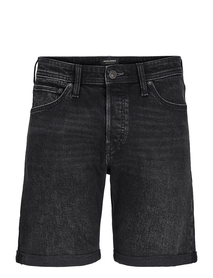 Jack & Jones - JJIRICK JJORIGINAL SHORTS AM 360 SN - jorts - black denim - 1
