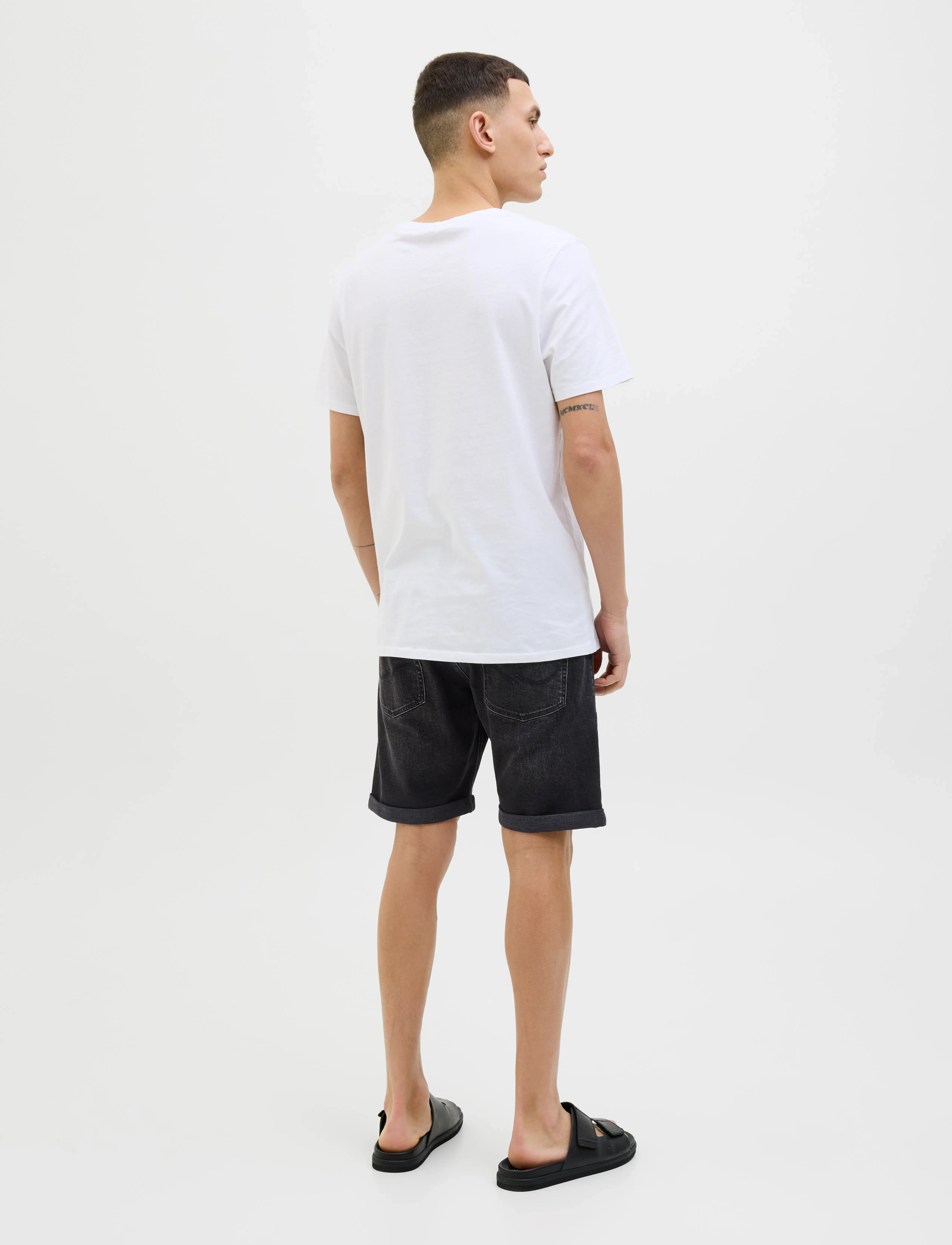 Jack & Jones - JJIRICK JJORIGINAL SHORTS AM 360 SN - short en jean - black denim - 3