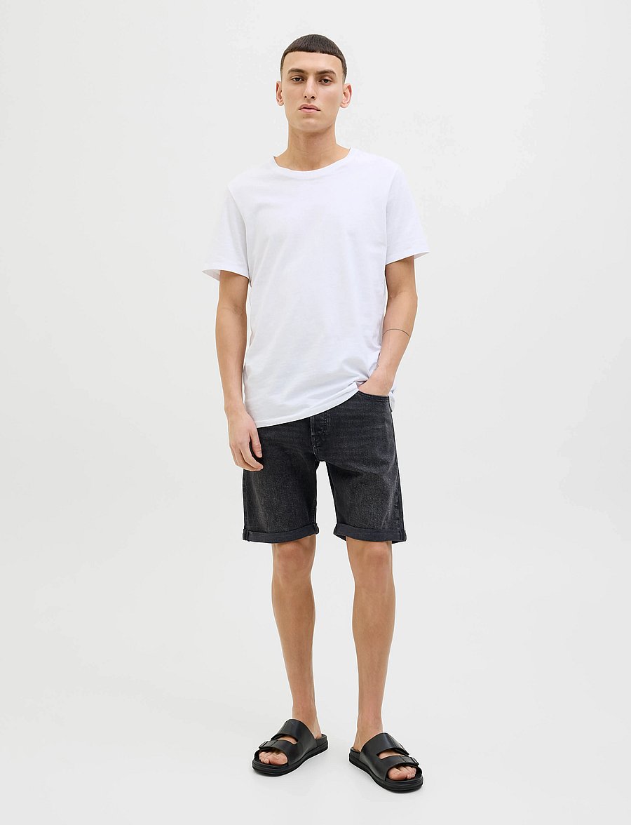 Jack & Jones - JJIRICK JJORIGINAL SHORTS AM 360 SN - jorts - black denim - 5