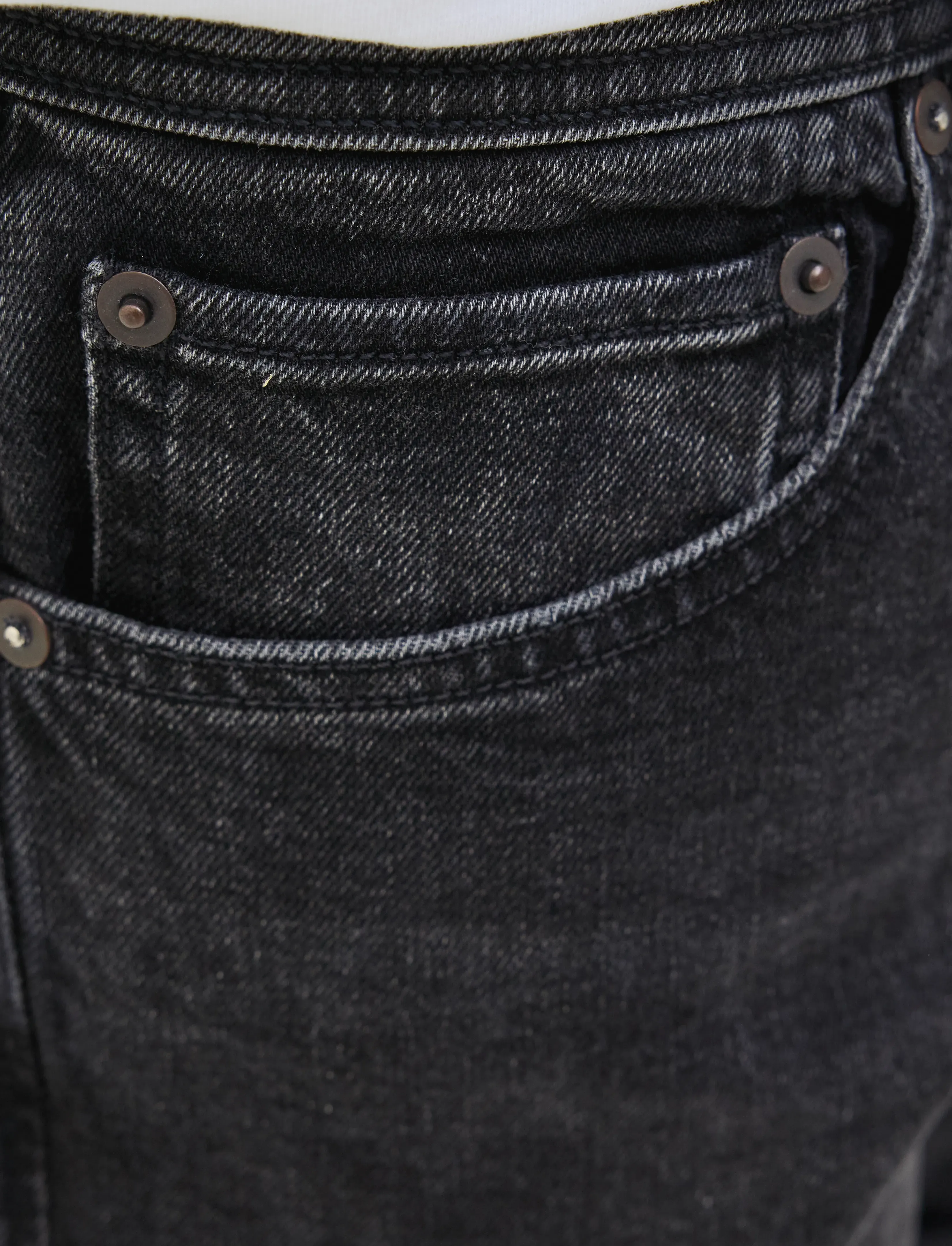 Jack & Jones JJIRICK JJORIGINAL SHORTS AM 360 SN - Streetstyle - BLACK DENIM / black