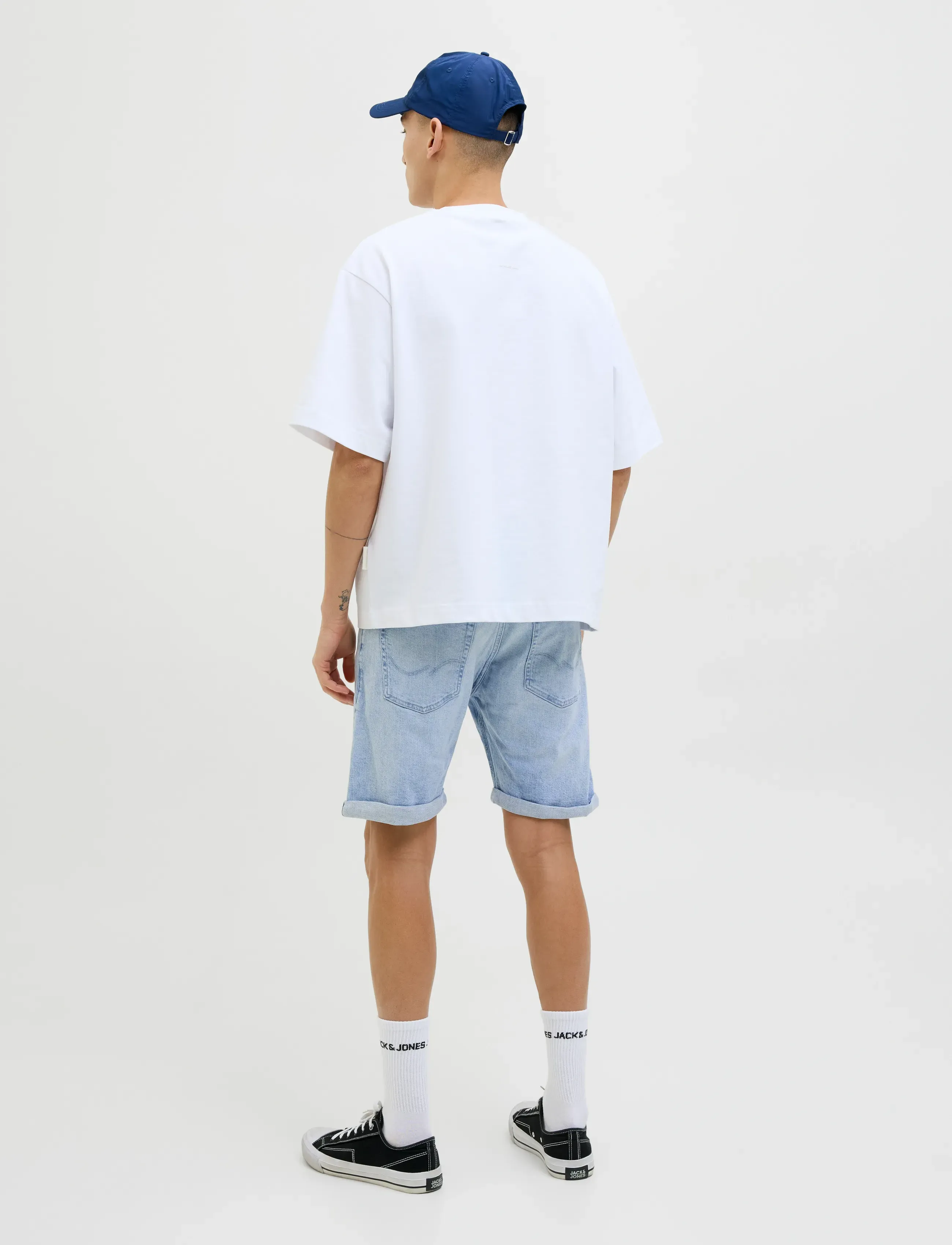 Jack & Jones - JJIRICK JJORIGINAL SHORTS AM 360 SN - jeansshorts - blue denim - 3