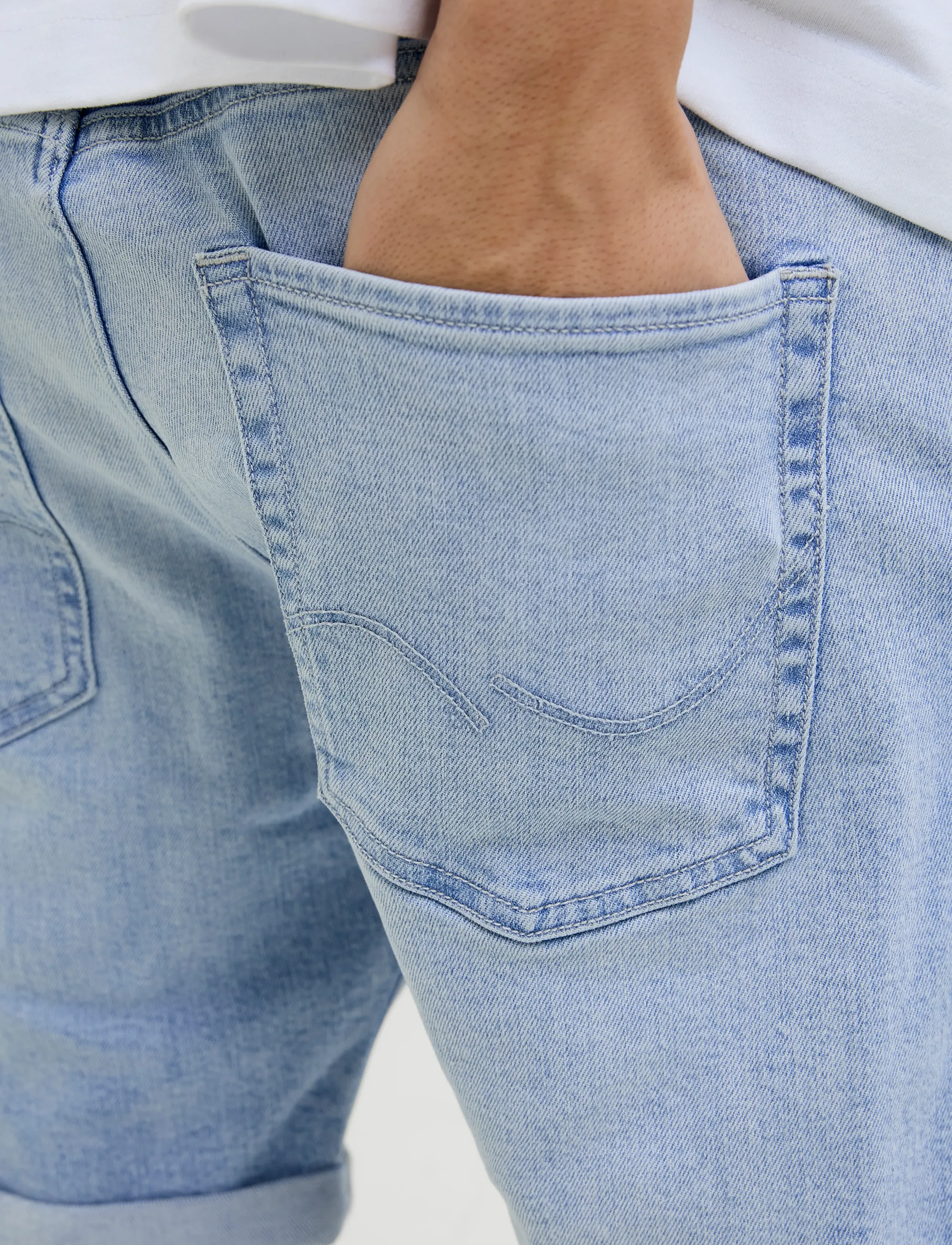 Jack & Jones - JJIRICK JJORIGINAL SHORTS AM 360 SN - jeansshorts - blue denim - 5