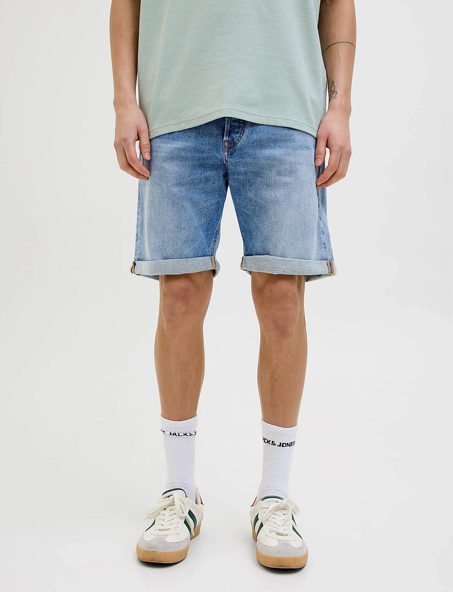 Jack & Jones - JJIRICK JJORIGINAL SHORTS AM 360 SN - jorts - blue denim - 0