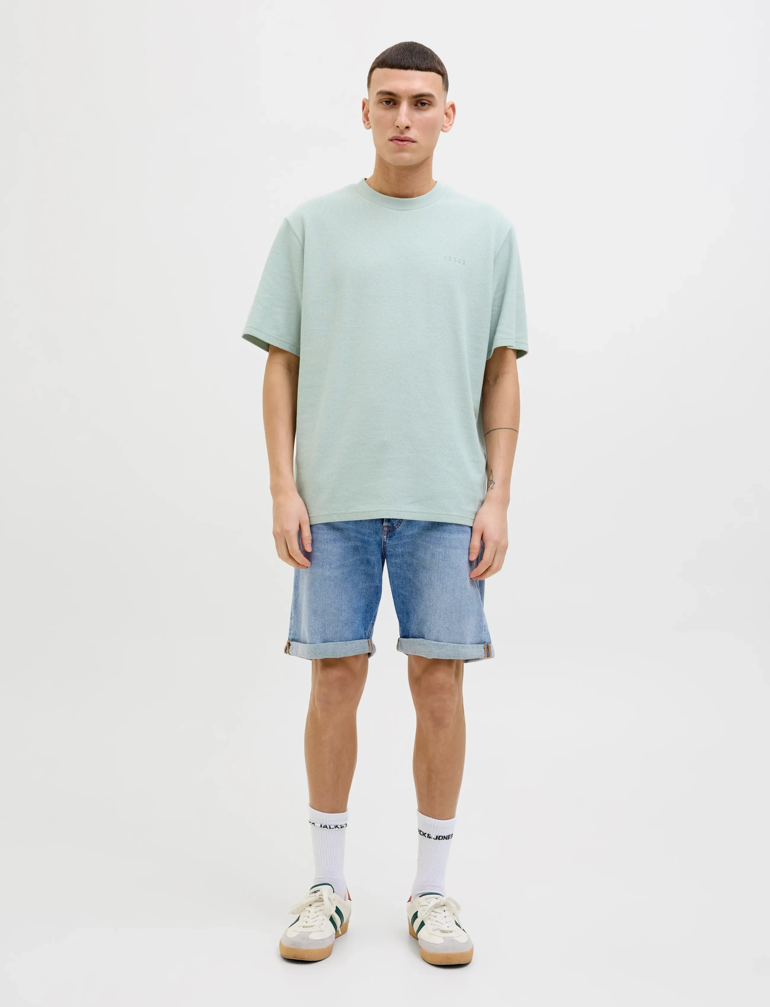Jack & Jones - JJIRICK JJORIGINAL SHORTS AM 360 SN - jeansshorts - blue denim - 4