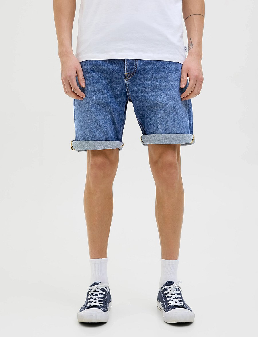 Jack & Jones - JJIRICK JJORIGINAL SHORTS AM 360 SN - jorts - blue denim - 0