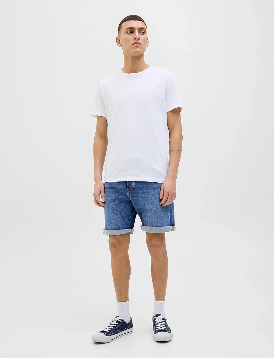 Jack & Jones - JJIRICK JJORIGINAL SHORTS AM 360 SN - jorts - blue denim - 5