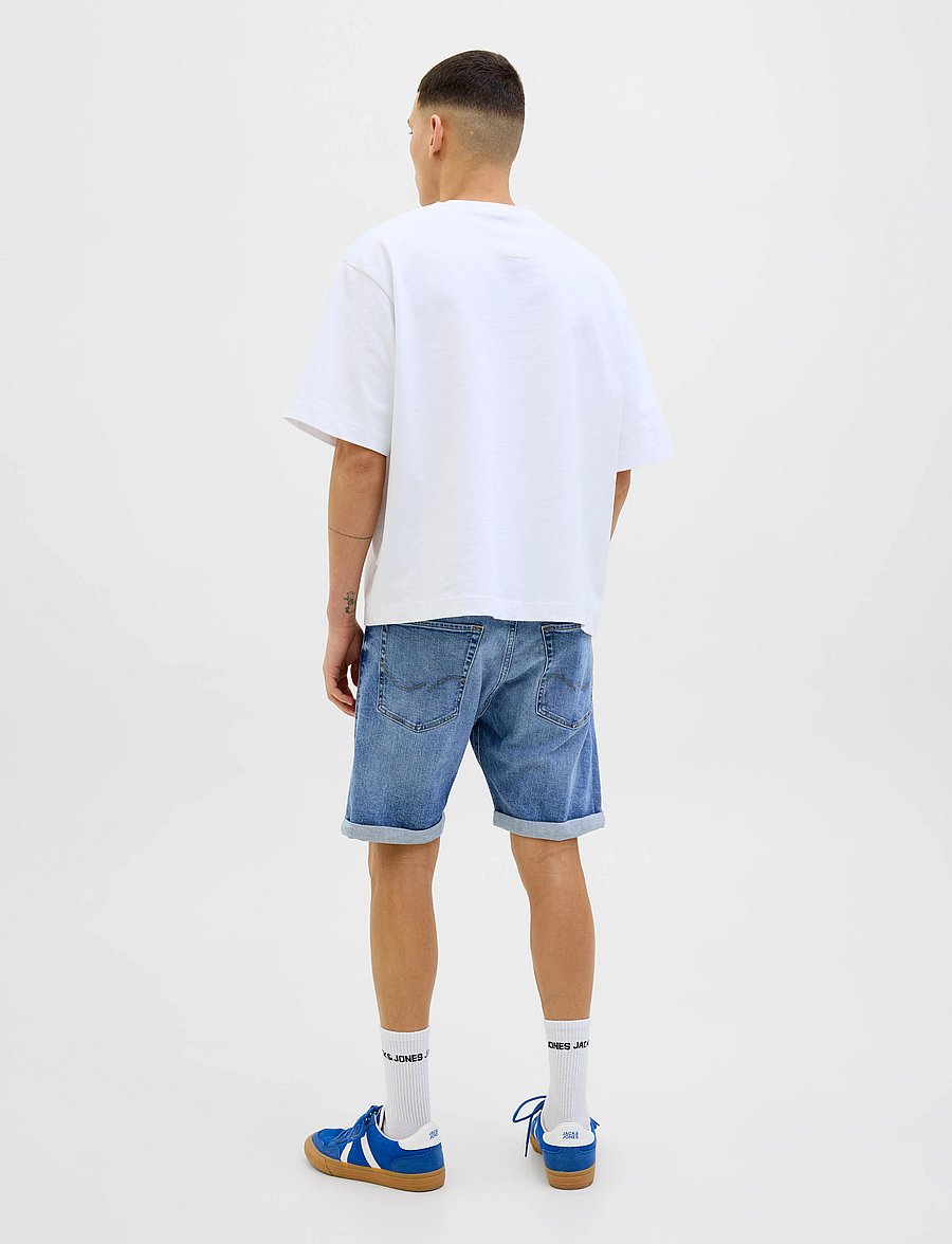 Jack & Jones - JJIRICK JJORIGINAL SHORTS AM 360 SN - jorts - blue denim - 3