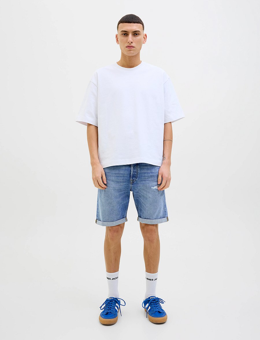 Jack & Jones - JJIRICK JJORIGINAL SHORTS AM 360 SN - jorts - blue denim - 5