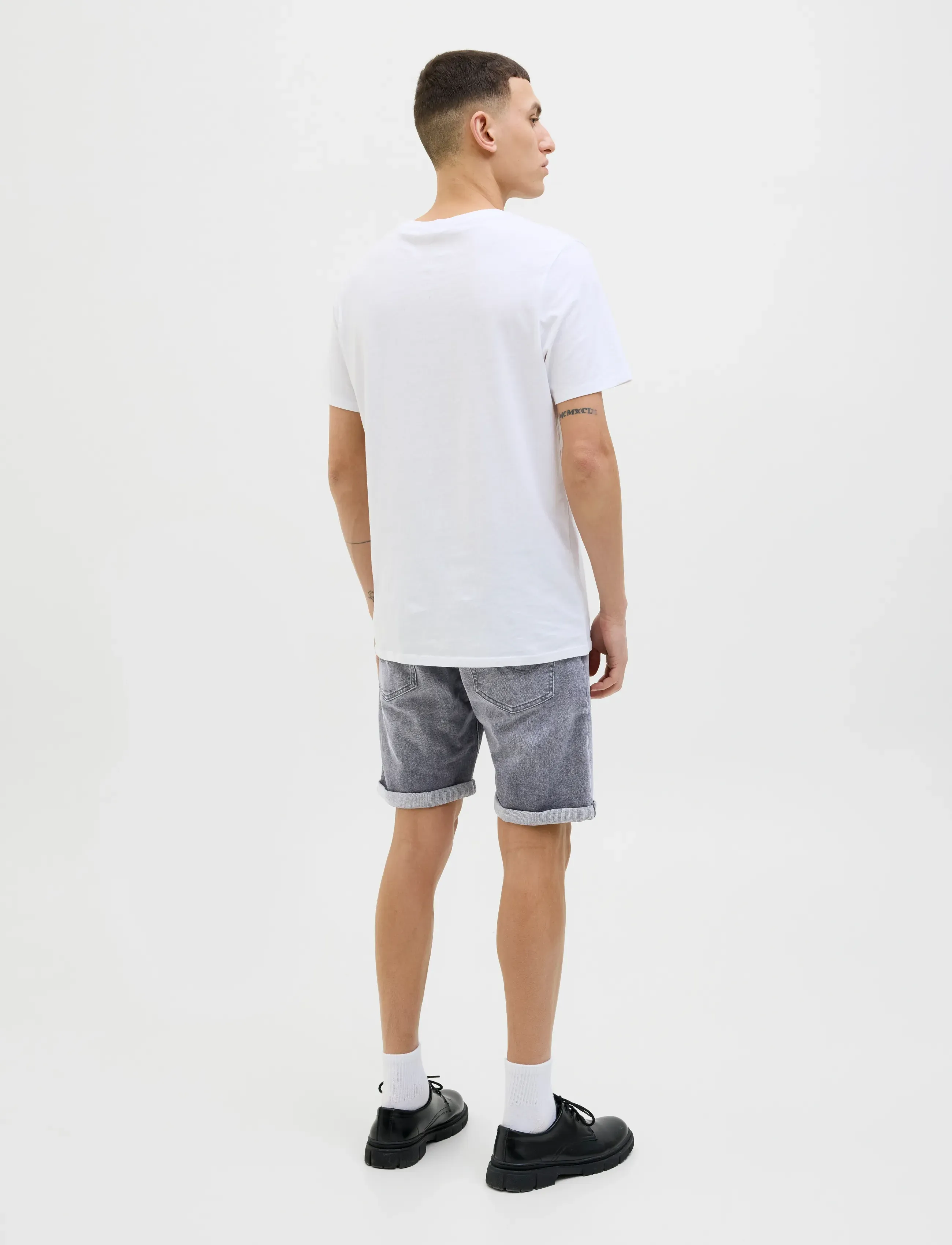 Jack & Jones - JJIRICK JJORIGINAL SHORTS AM 360 SN - jorts - grey denim - 3
