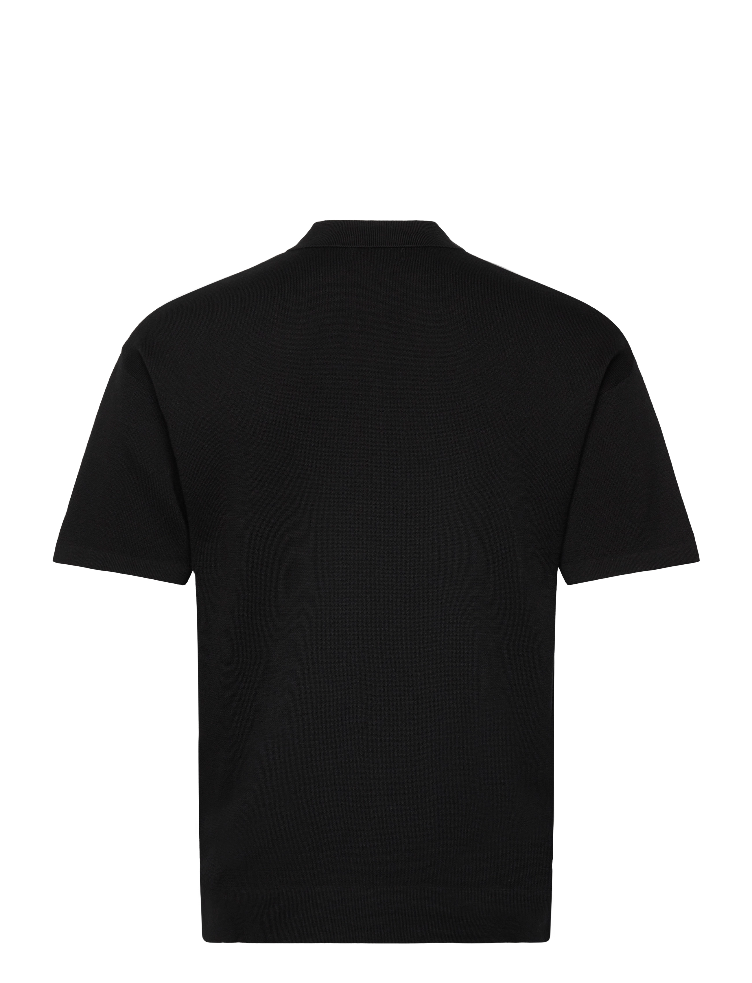 Jack & Jones - JJTROY KNIT ZIP POLO - stickade pikéer - black - 1