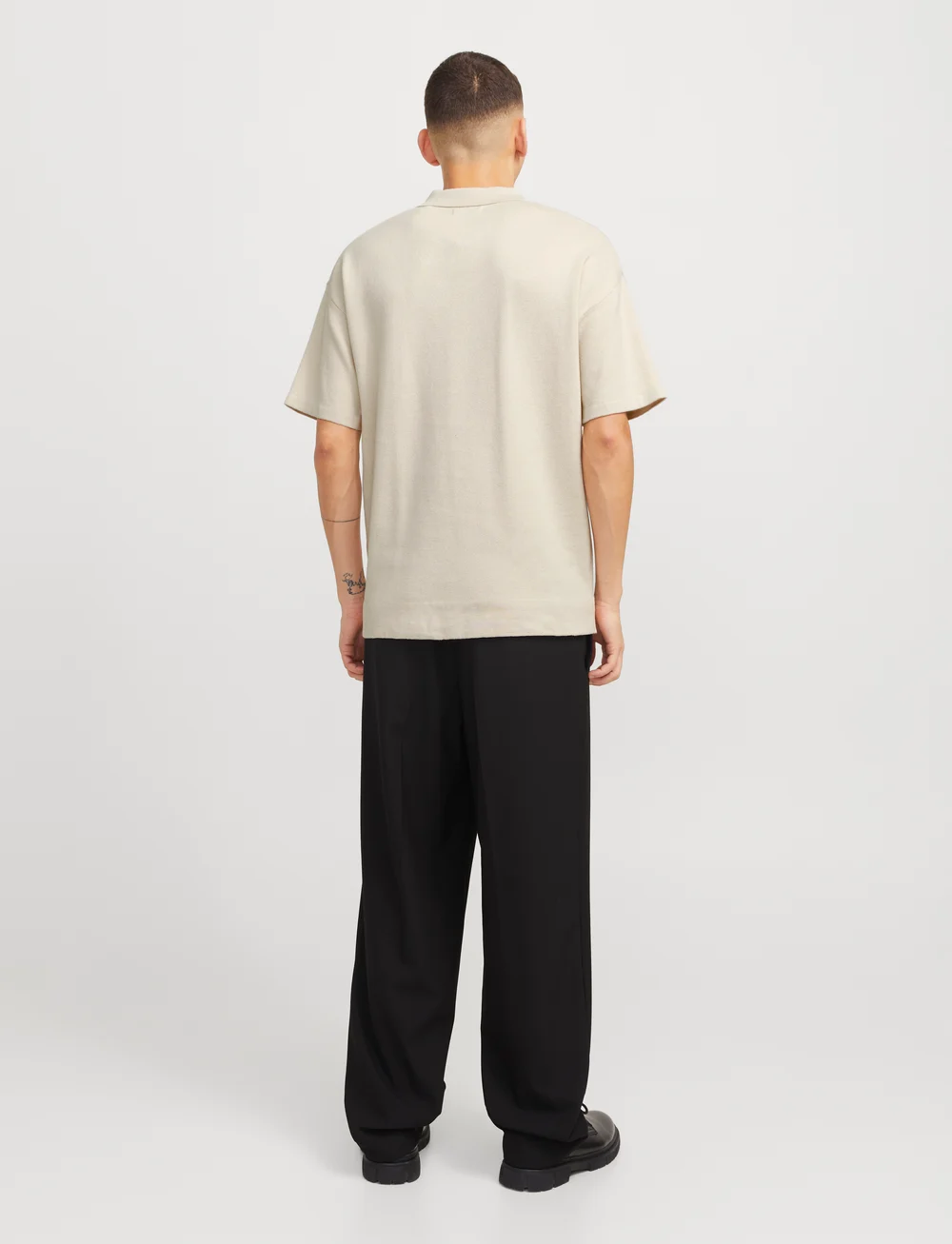 Jack & Jones - JJTROY KNIT ZIP POLO - knitted polos - moonbeam - 3