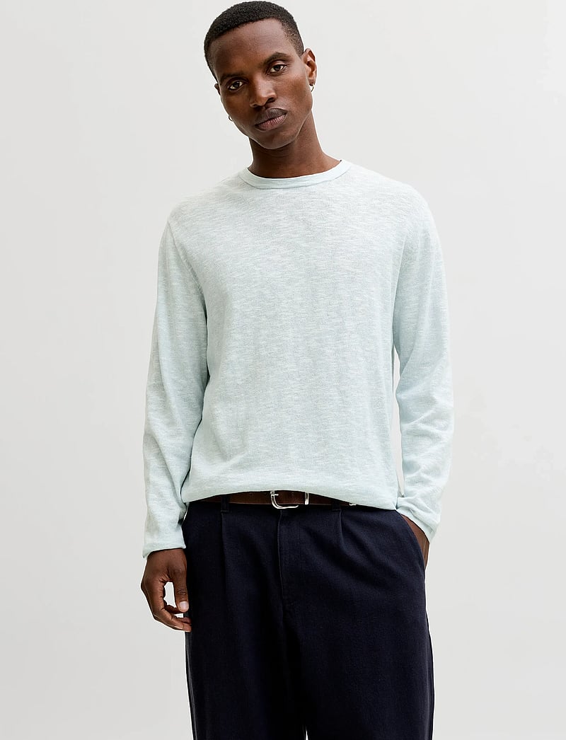 Jack & Jones - JJESUMMER KNIT CREW NECK SN - rund hals - celestial blue - 0