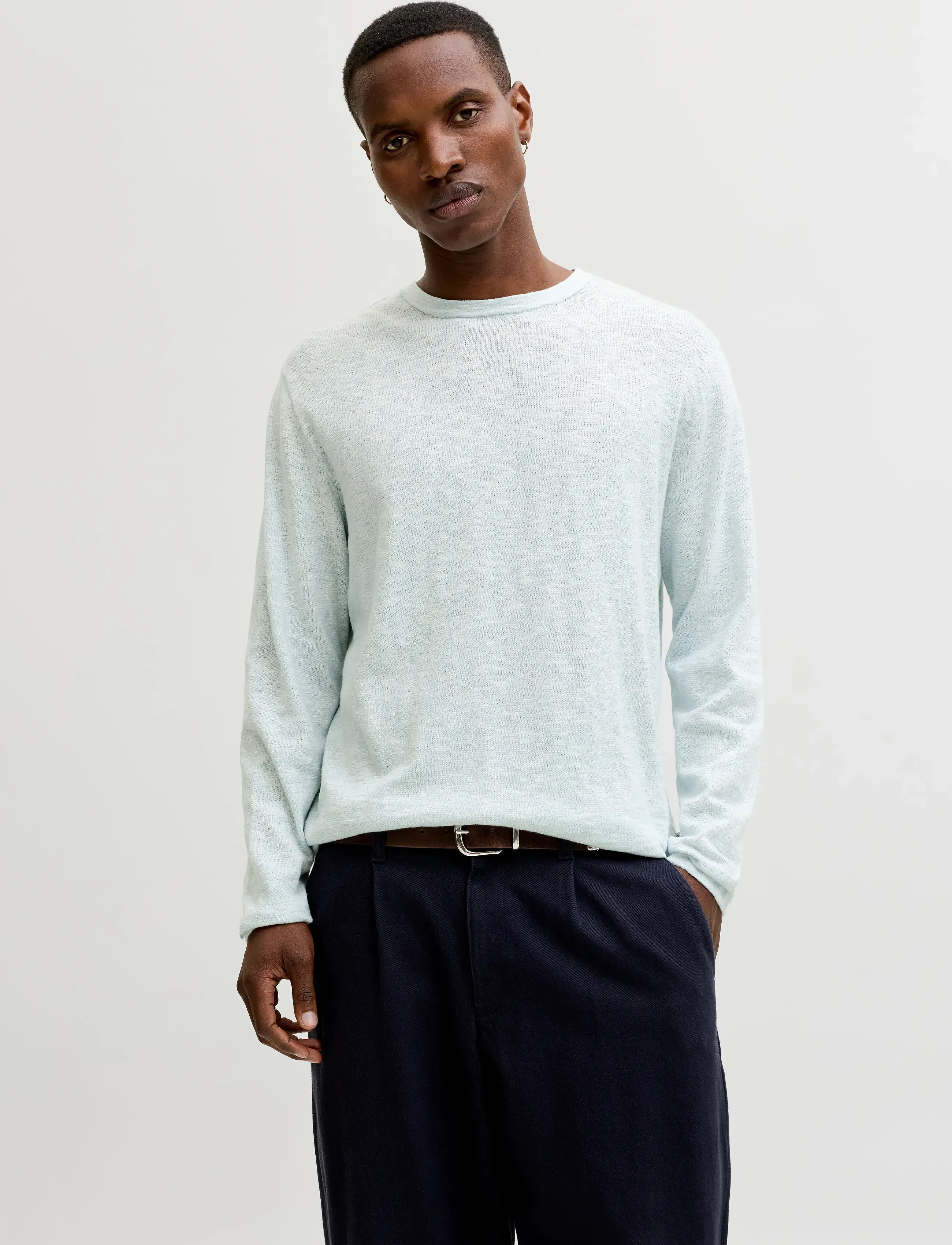 Jack & Jones - JJESUMMER KNIT CREW NECK SN - Ümmarguse kaelusega kudumid - celestial blue - 0