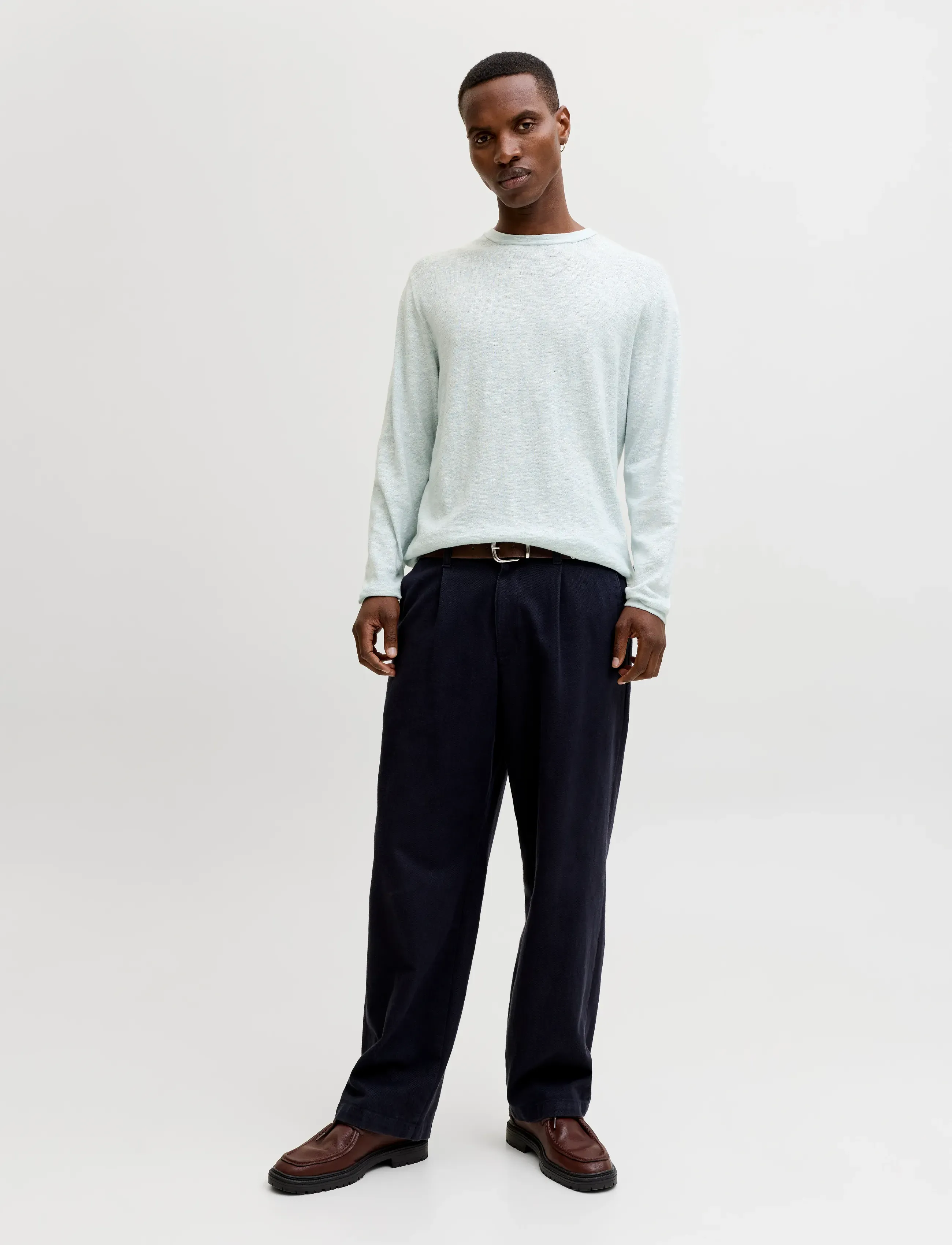 Jack & Jones - JJESUMMER KNIT CREW NECK SN - Ümmarguse kaelusega kudumid - celestial blue - 3