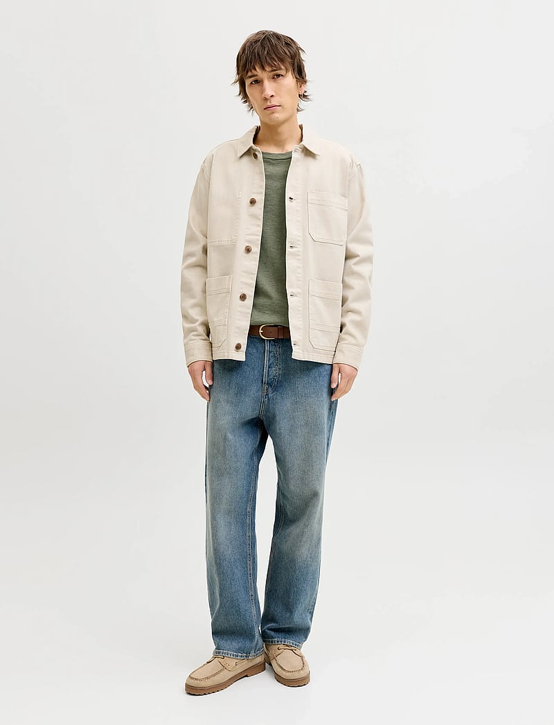 Jack & Jones - JJESUMMER KNIT CREW NECK SN - rund hals - dusty olive - 4