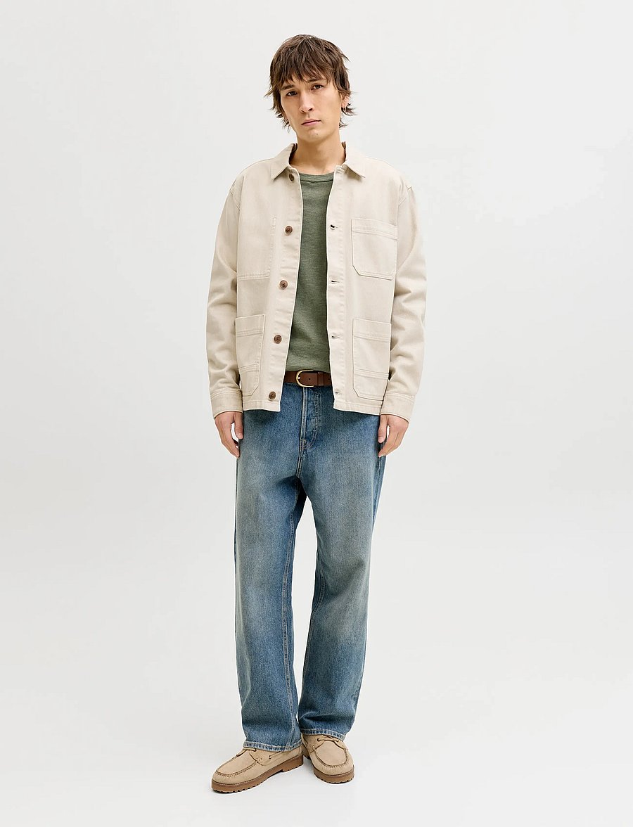 Jack & Jones - JJESUMMER KNIT CREW NECK SN - Ümmarguse kaelusega kudumid - dusty olive - 4