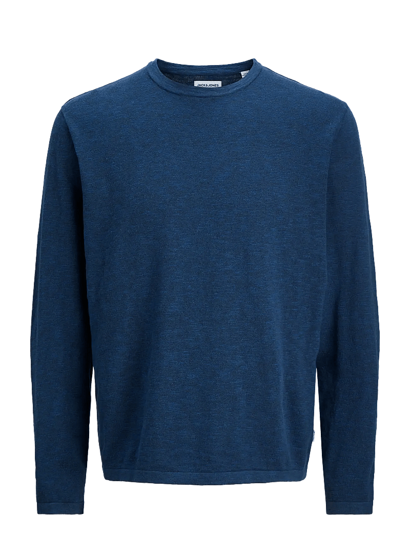 Jack & Jones - JJESUMMER KNIT CREW NECK SN - rundhalsad - navy blazer - 1