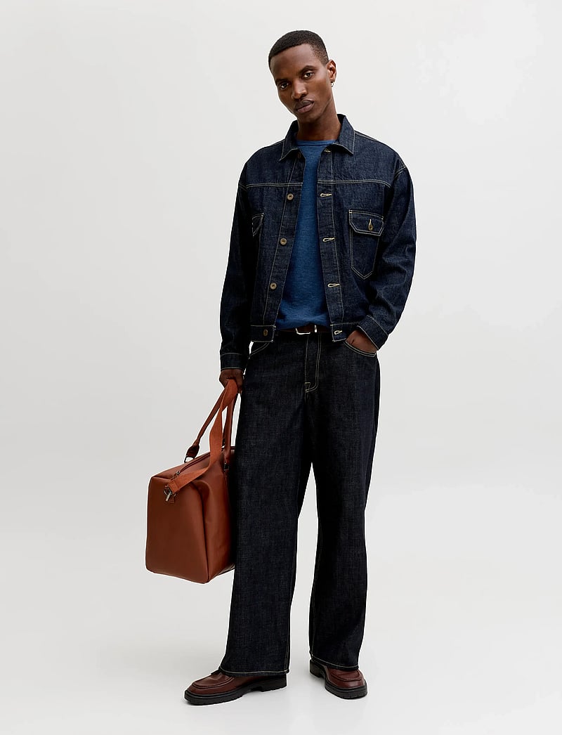 Jack & Jones - JJESUMMER KNIT CREW NECK SN - rundhalsad - navy blazer - 3