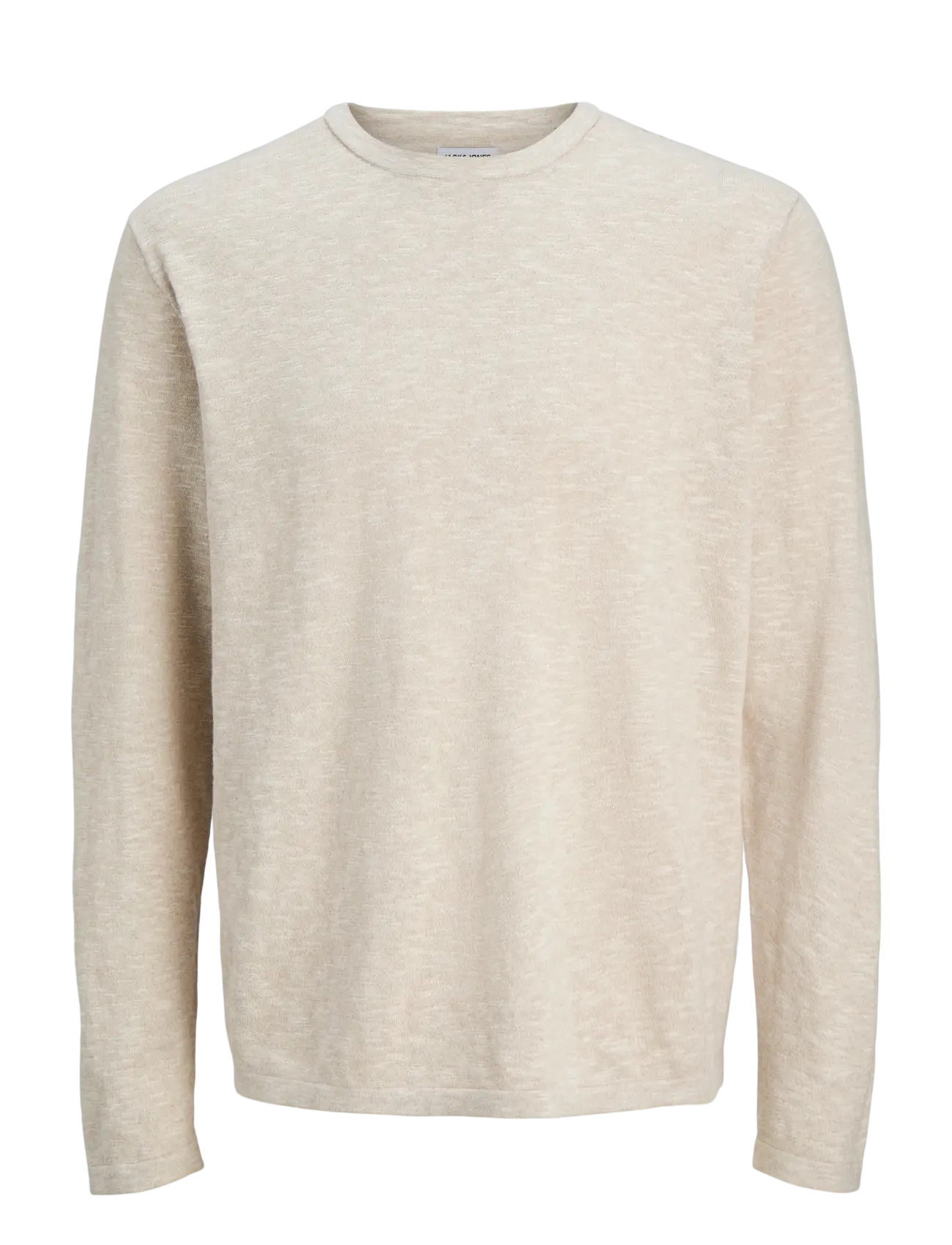 Jack & Jones JJESUMMER KNIT CREW NECK SN - Knitwear - STRING / cream