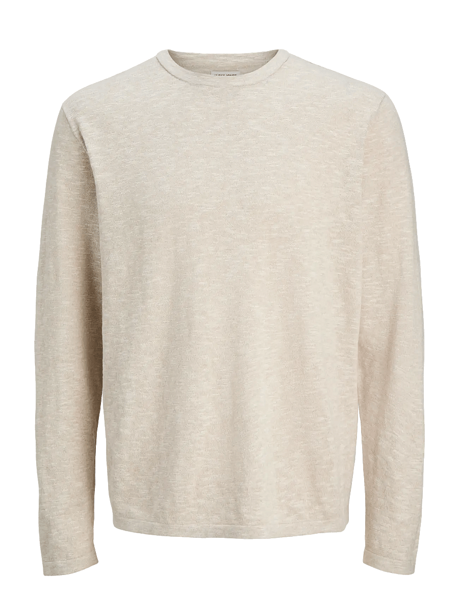 Jack & Jones - JJESUMMER KNIT CREW NECK SN - kringlótt hálsmál - string - 1