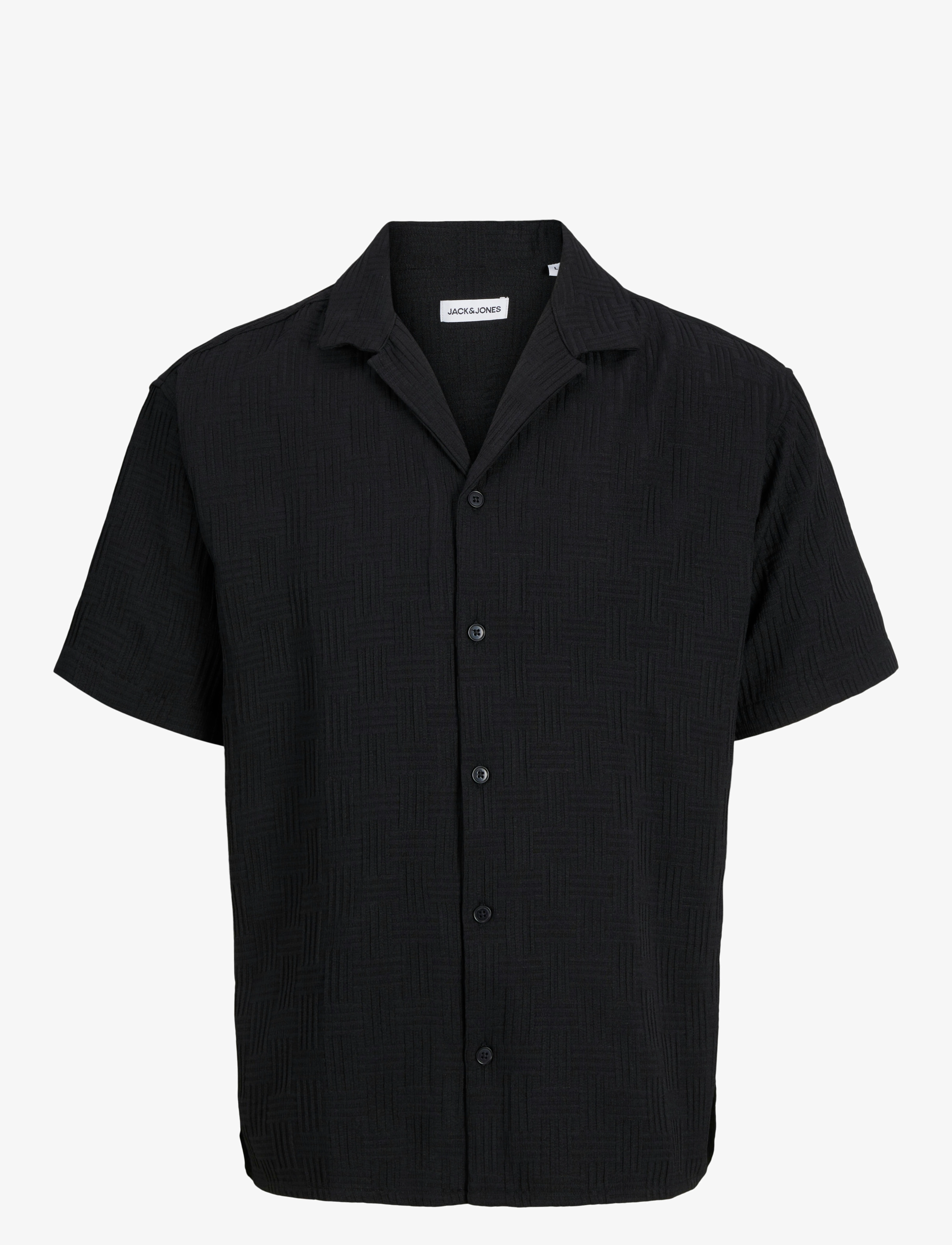 Jack & Jones JJEMATTEO RESORT SHIRT SS SN - Basic skjortor - BLACK / black