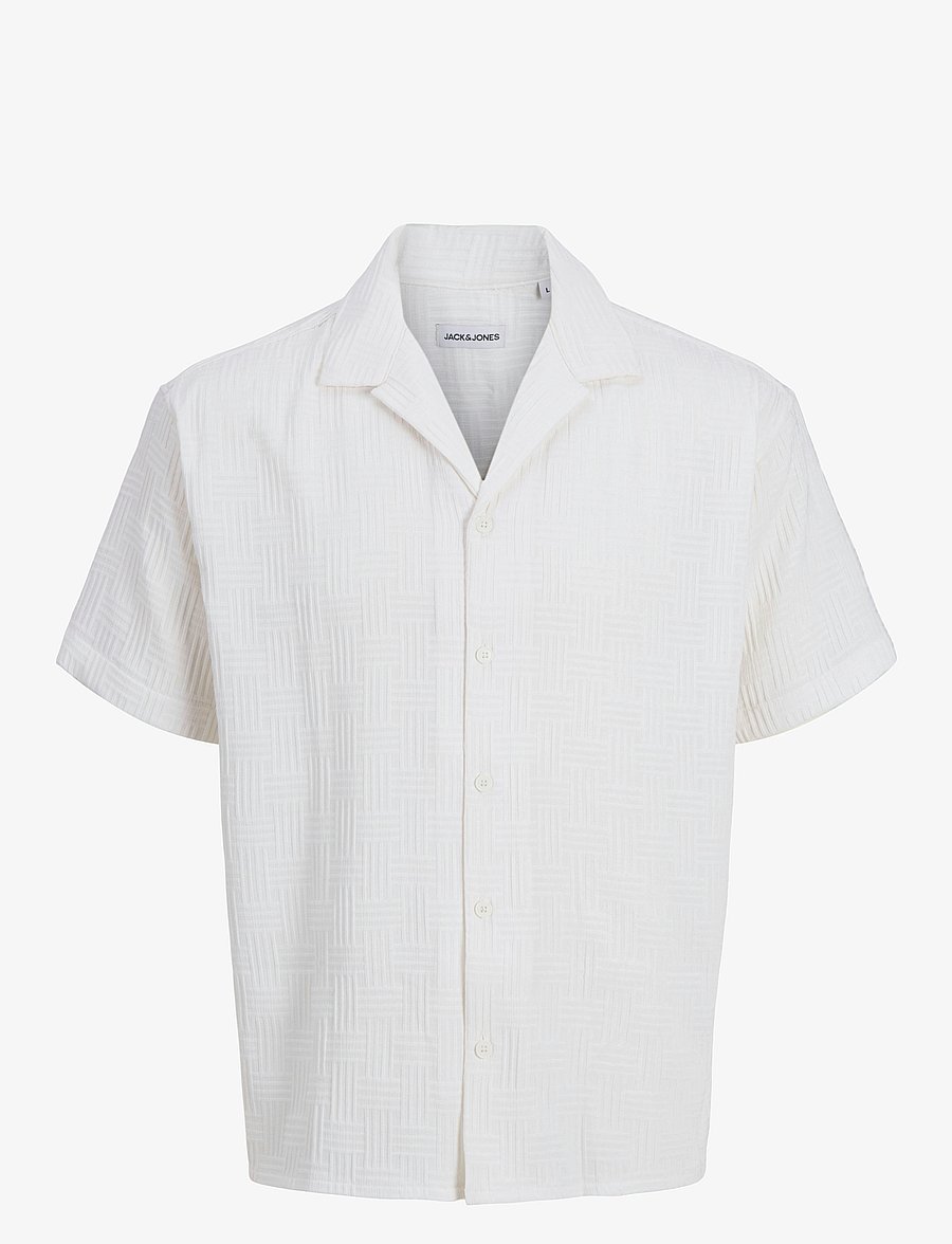 Jack & Jones - JJEMATTEO RESORT SHIRT SS SN - kortærmede skjorter - white - 1