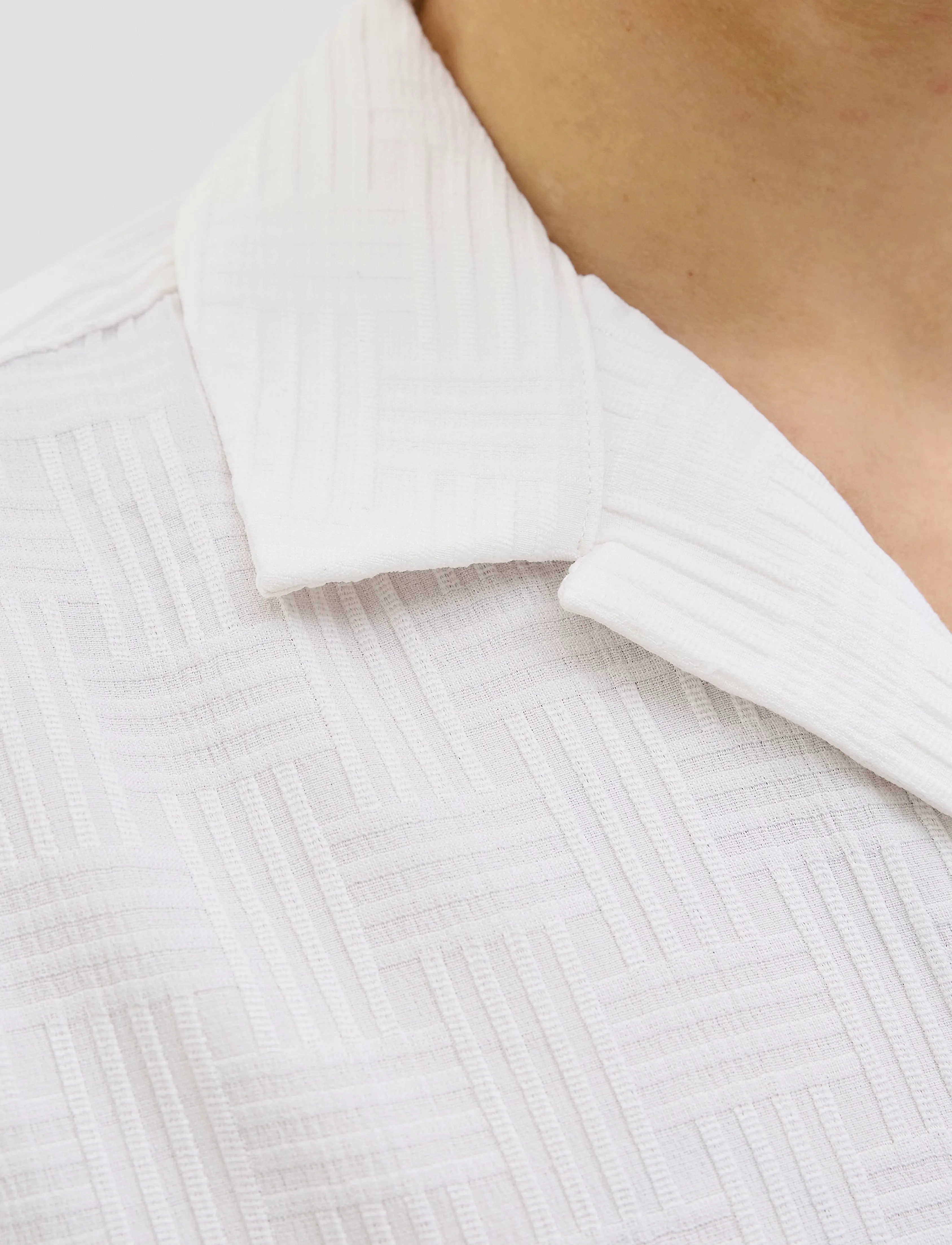 Jack & Jones - JJEMATTEO RESORT SHIRT SS SN - kortærmede skjorter - white - 2