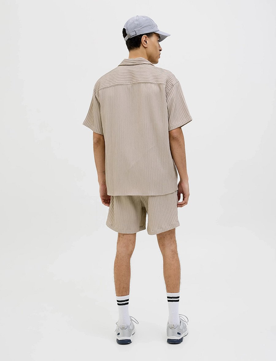 Jack & Jones - JJMASSIMO RESORT SHIRT SS LN - kurzarmhemden - oxford tan - 5