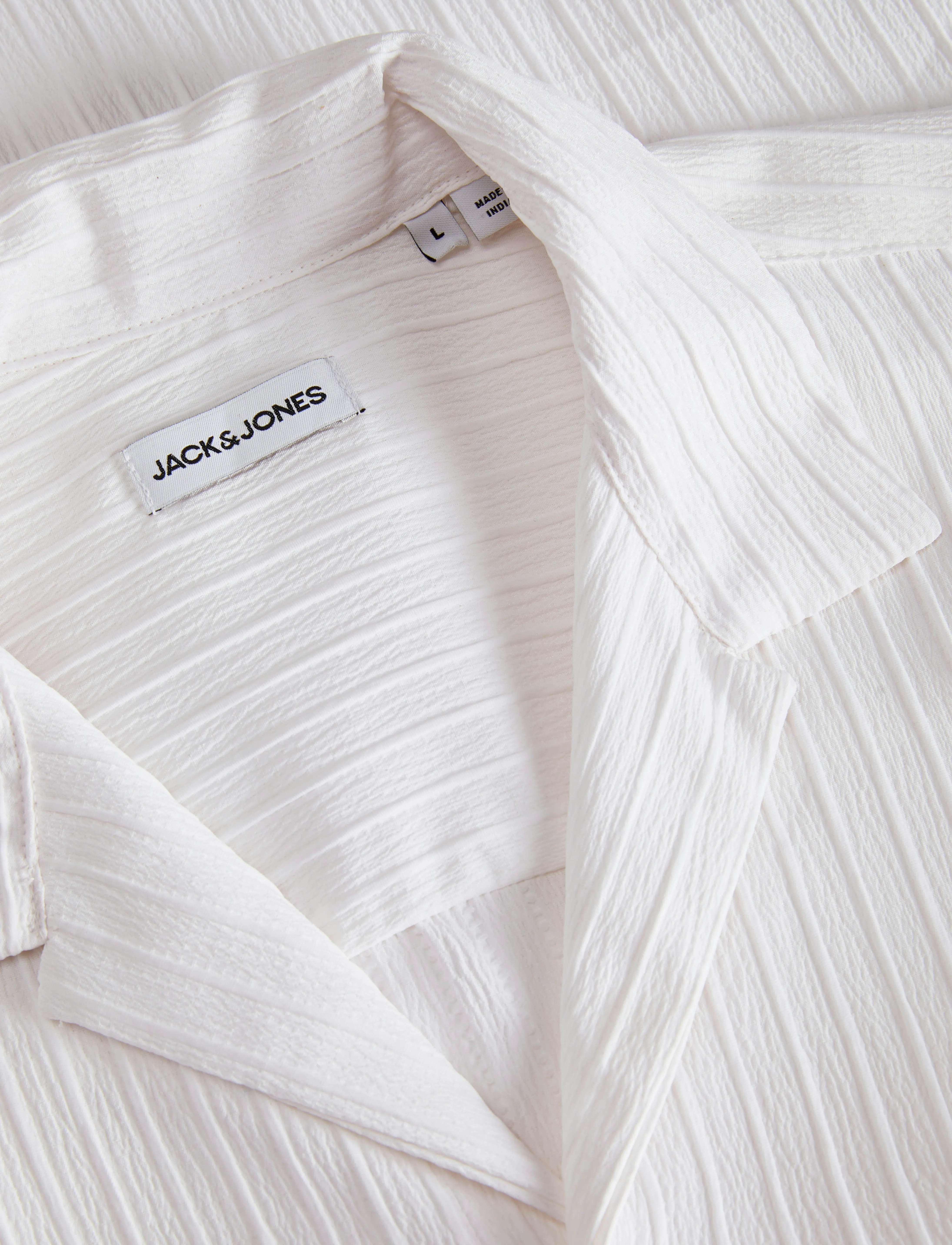 Jack & Jones - JJMASSIMO RESORT SHIRT SS LN - kortærmede skjorter - white - 4