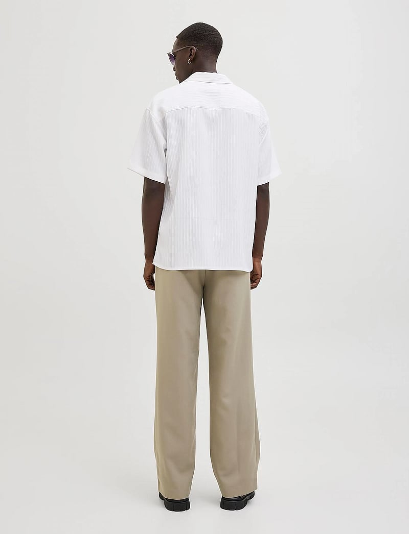 Jack & Jones Jorgreenwich Emb Shirt in Antique White Jack & Jones Jorgreenwich Emb Shirt in Antique White