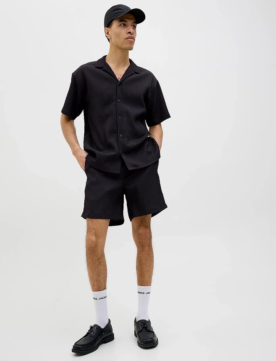 Jack & Jones - JPSTJAIDEN MASSIMO JOGGER SHORTS SRT - casual shorts - black - 4