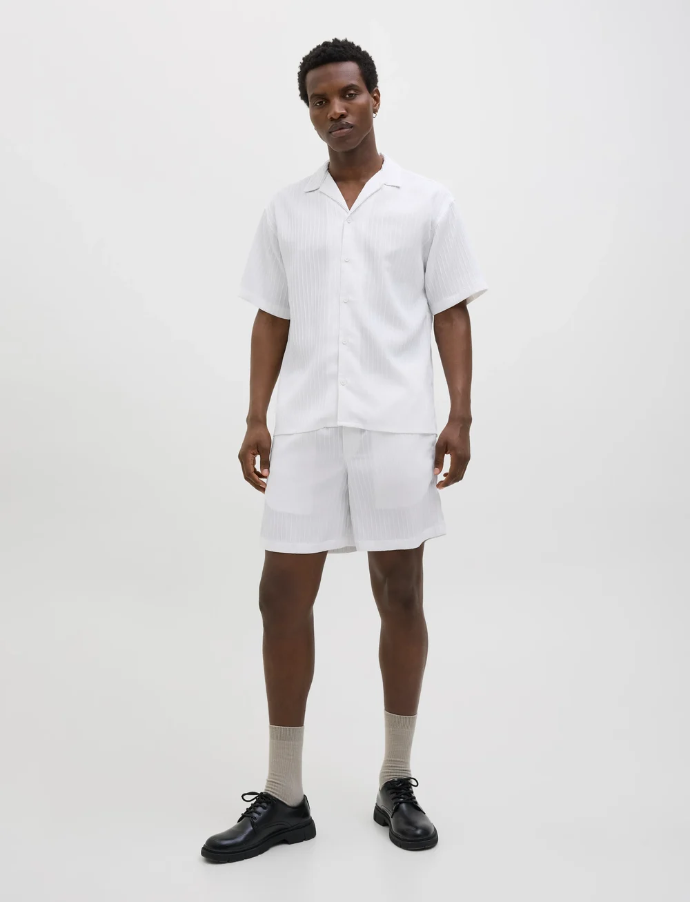 Jack & Jones - JPSTJAIDEN MASSIMO JOGGER SHORTS SRT - casual shorts - white - 4