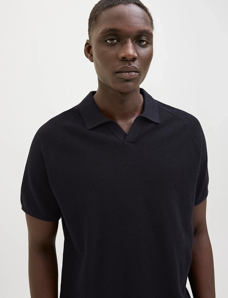 Jack & Jones Premium split neck knitted top in off white Jack & Jones Premium split neck knitted top in off white