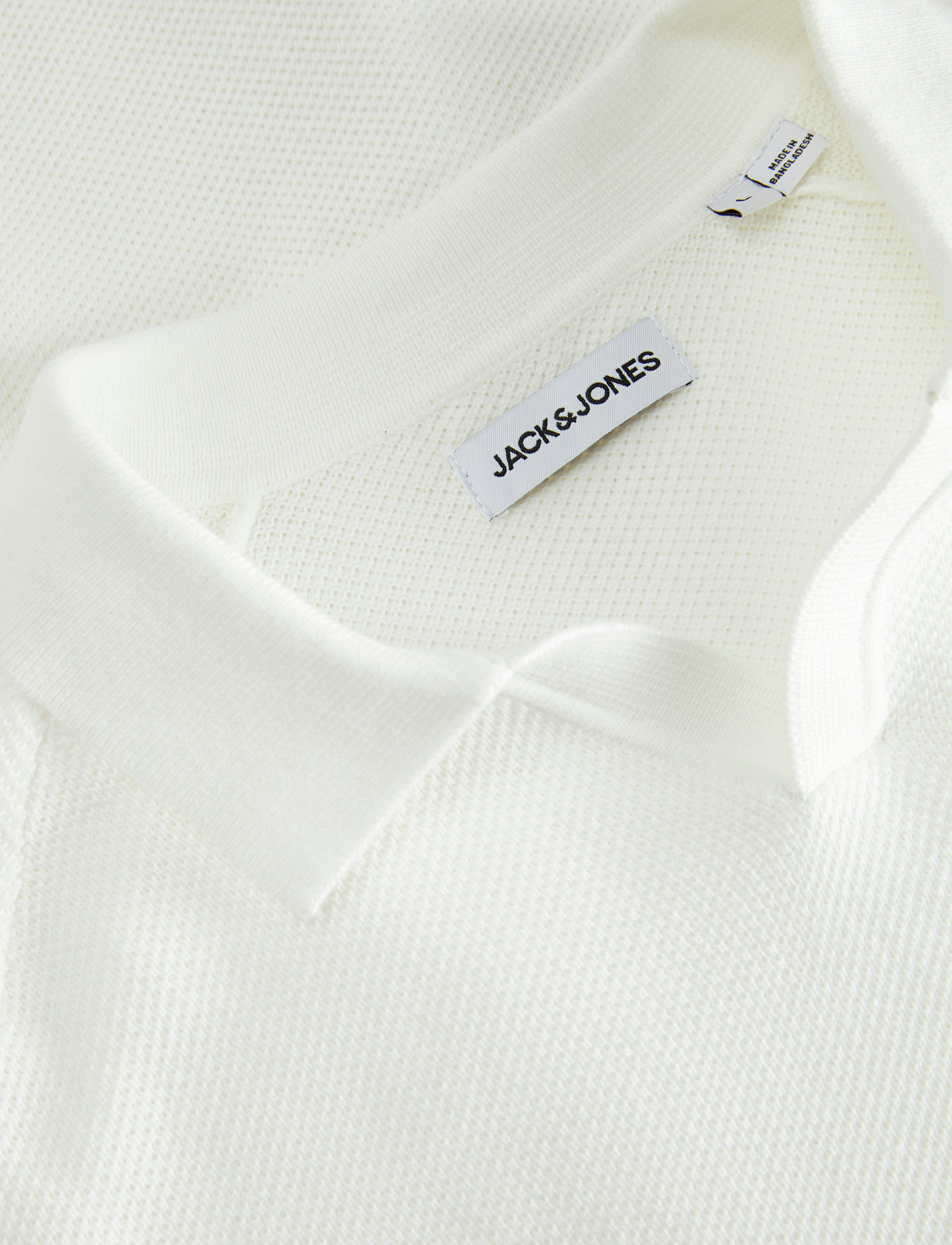 Jack & Jones - JJHILL KNIT SPLIT NECK - strik - cloud dancer - 4