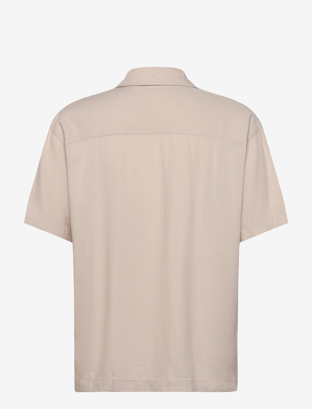 Jack & Jones - JJWAYNE SOLID RESORT SHIRT SS - hørskjorter - moonbeam - 1