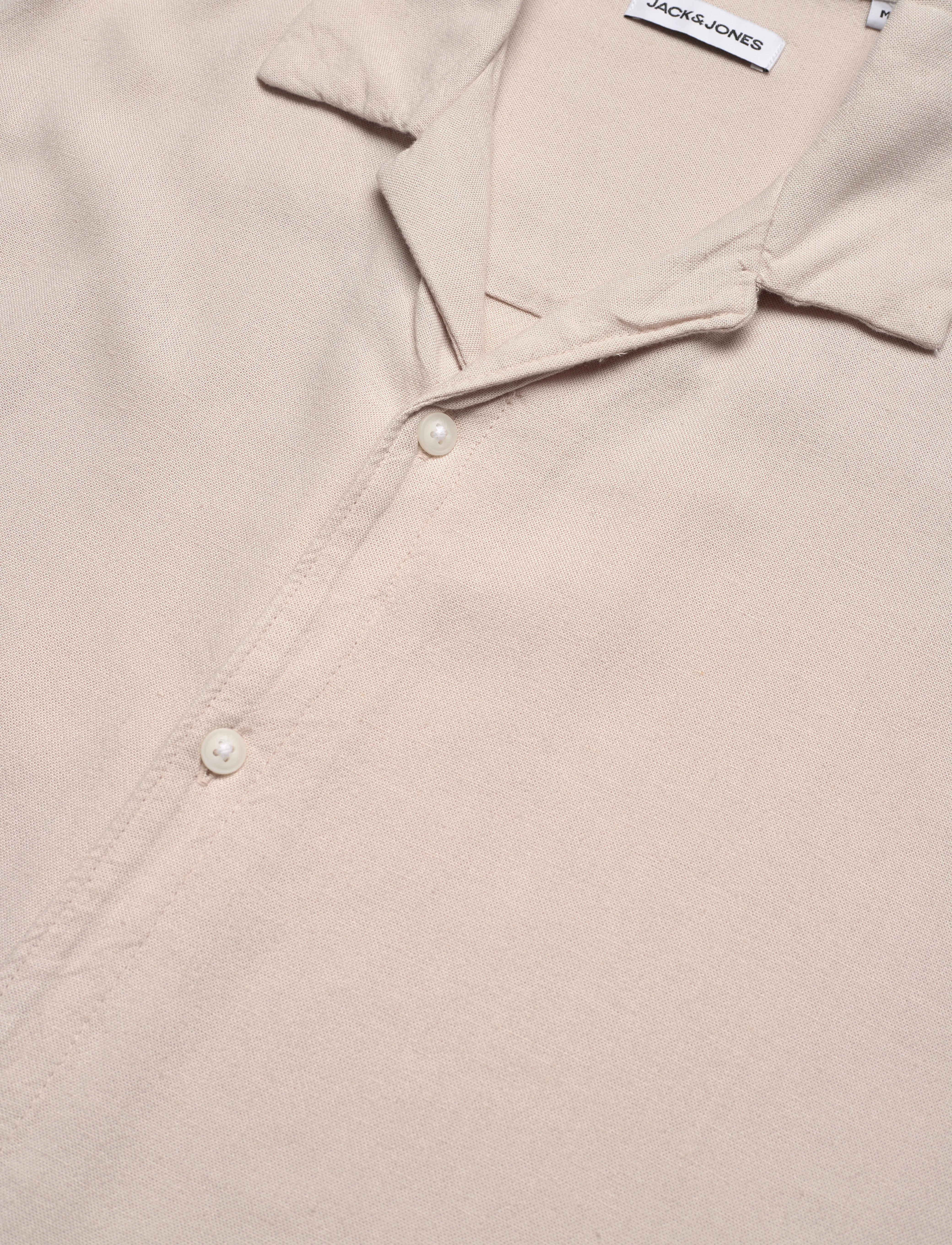 Jack & Jones - JJWAYNE SOLID RESORT SHIRT SS - laveste priser - moonbeam - 3