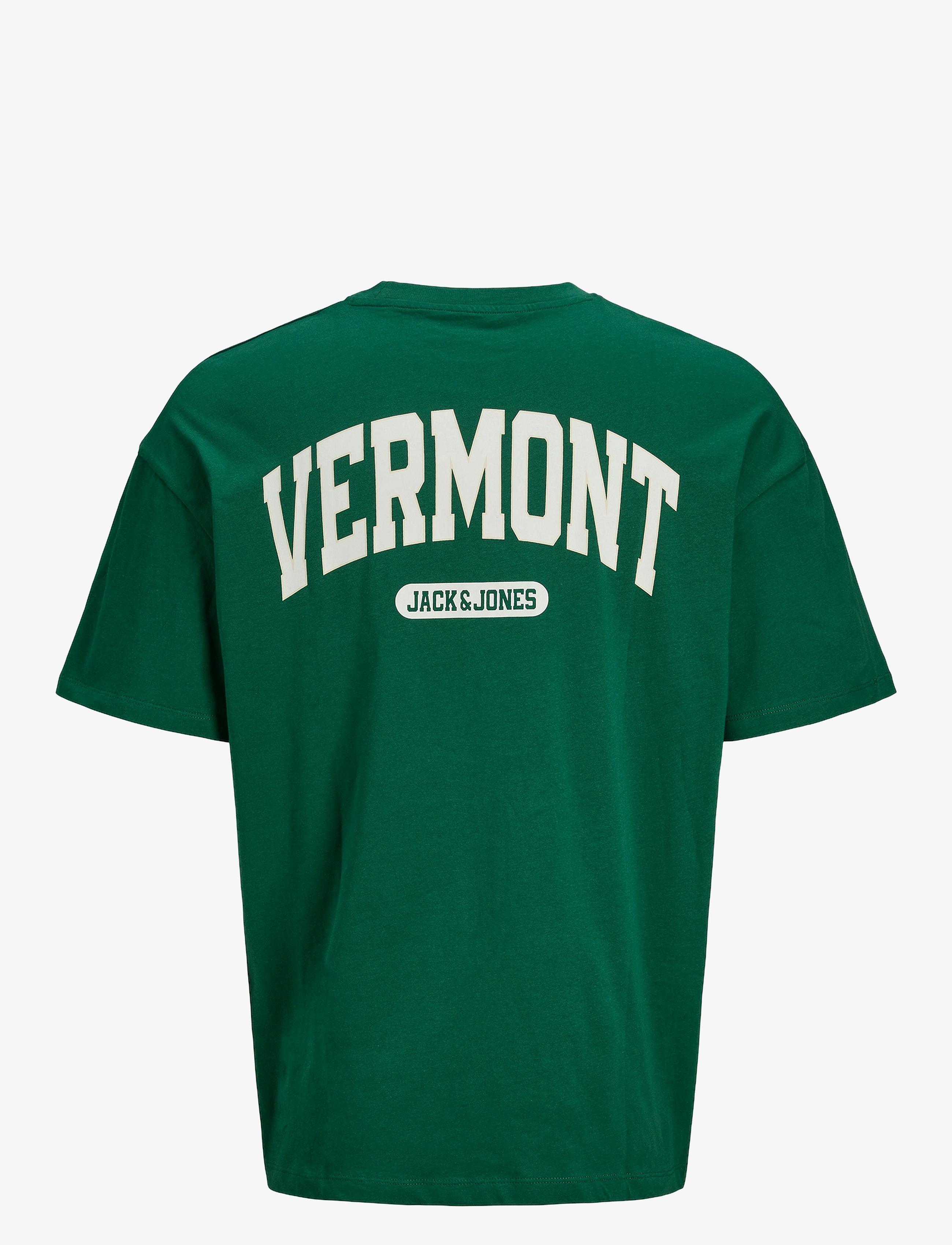 Jack & Jones - JJEBRADLEY VARSITY BACK TEE SS ON STYD - evergreen - 1