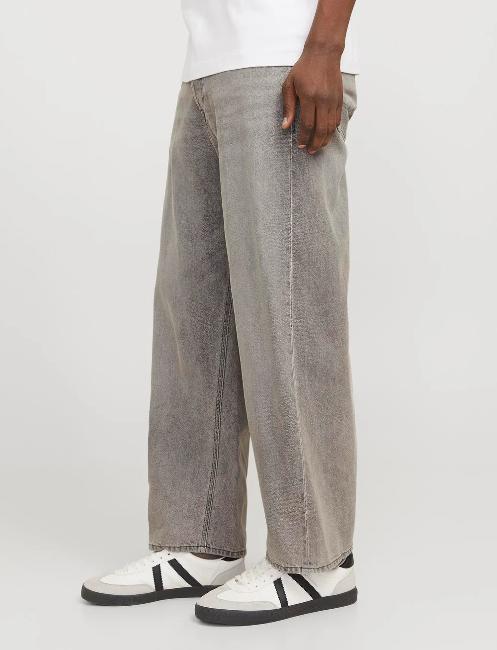 Jack & Jones - JJIRON JJORIGNAL SQ 449 - loose jeans - grey denim - 0