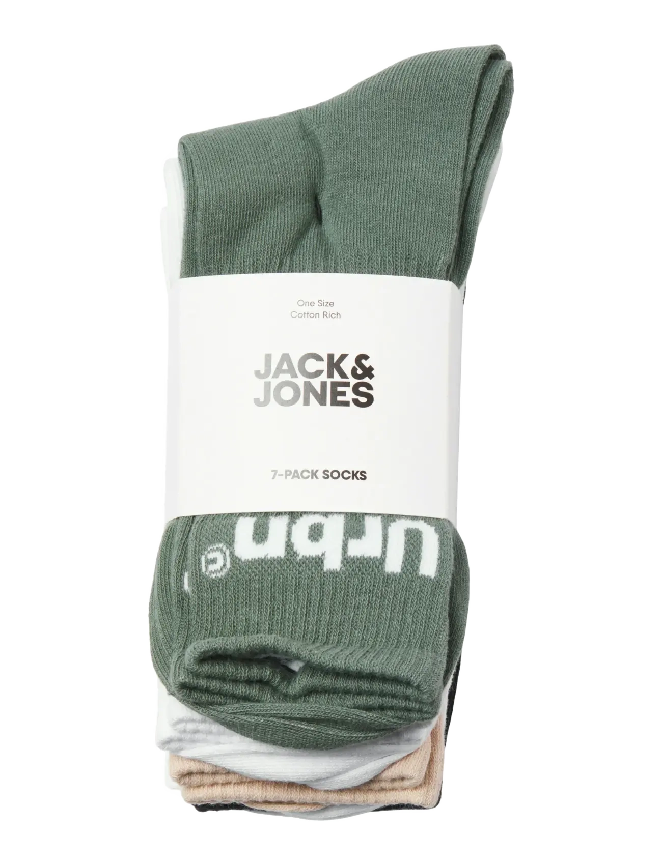 Jack & Jones - JACURBN TENNIS SOCKS 7 PACK SN - crew sokkar - white - 2