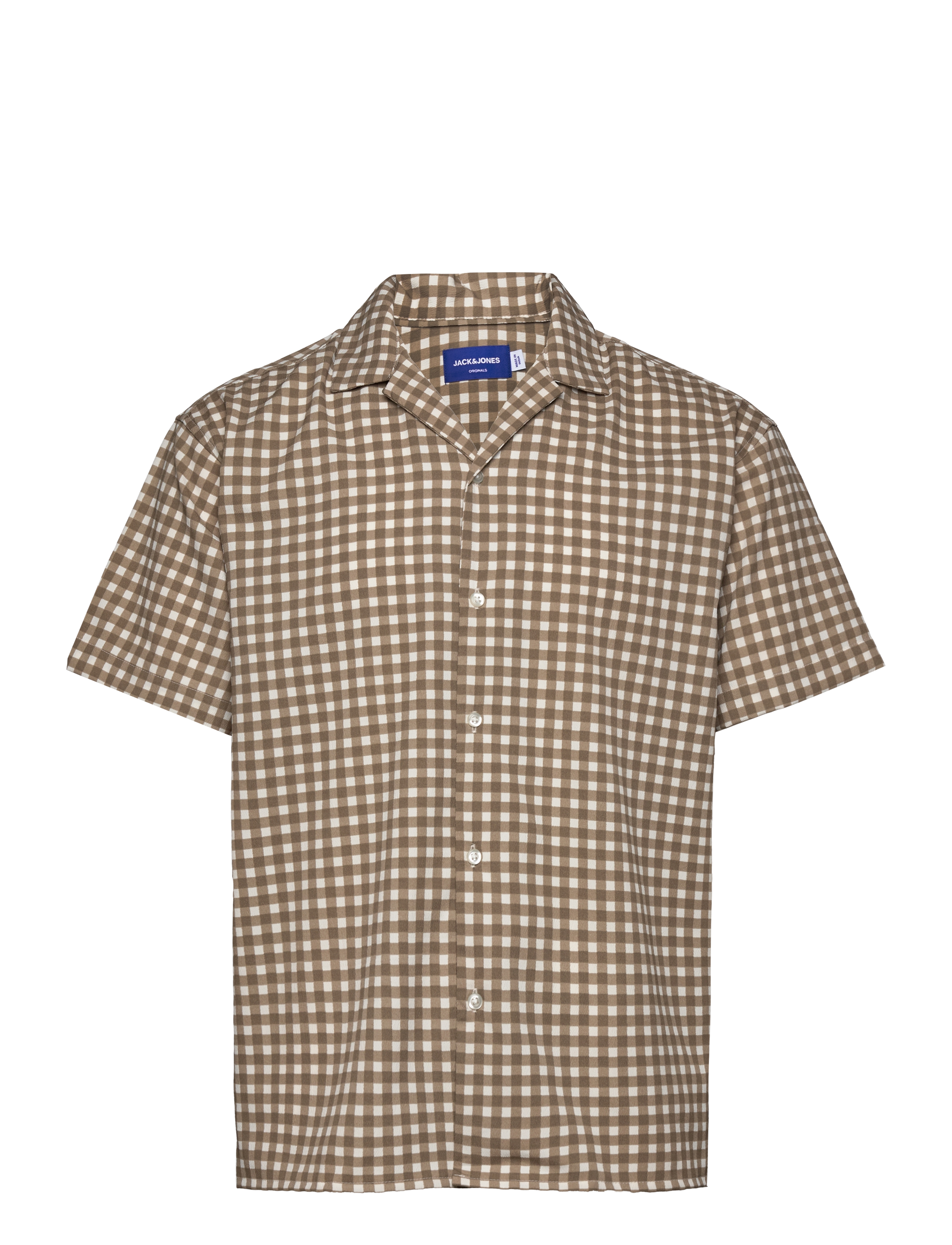 Jack & Jones JORJEFF JACQUARD SHIRT SS LN STYD24 - Skjorter - CLOUD DANCER / beige