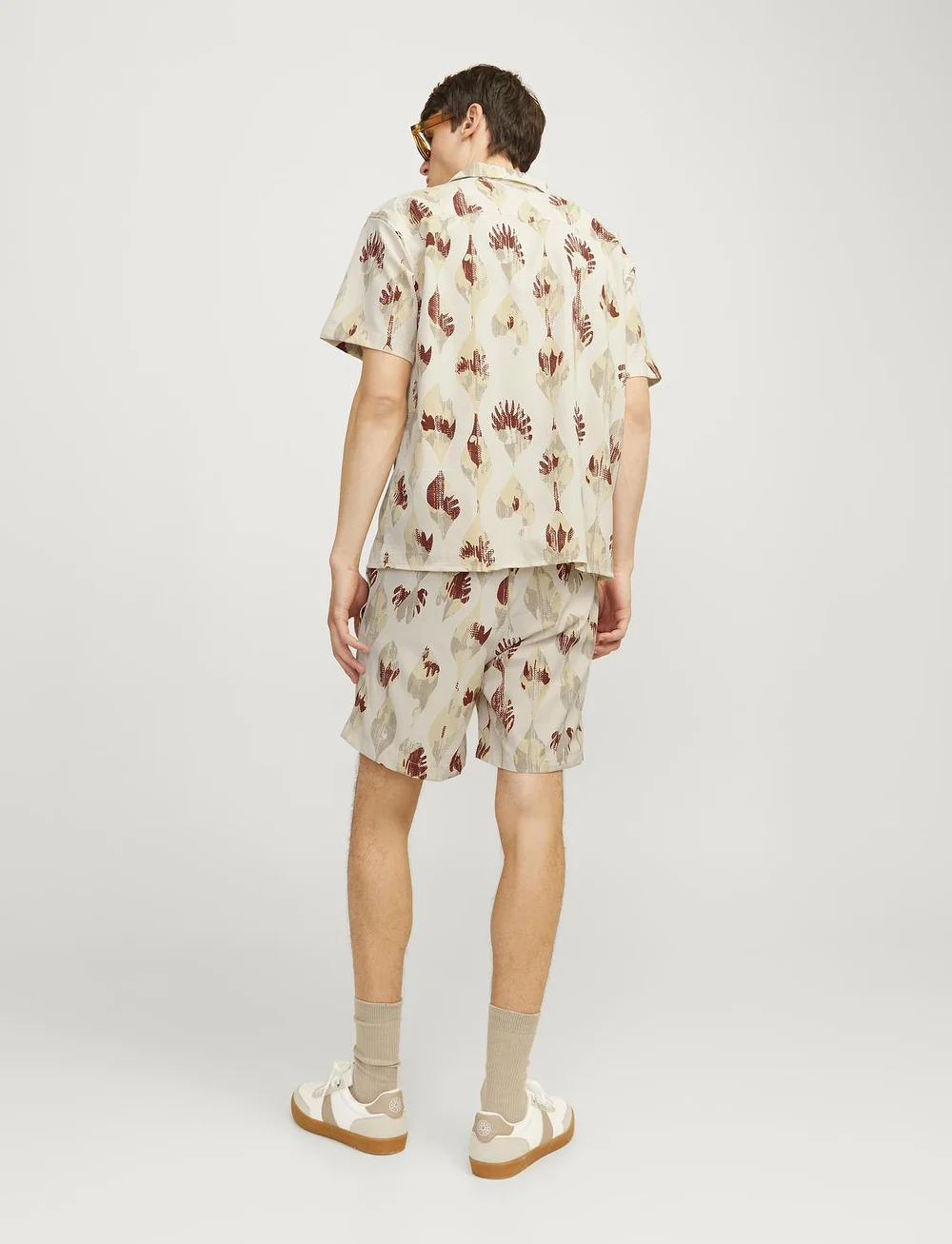 Jack & Jones - JORJEFF JACQUARD SHIRT SS LN STYD24 - kortärmade skjortor - moonbeam - 2