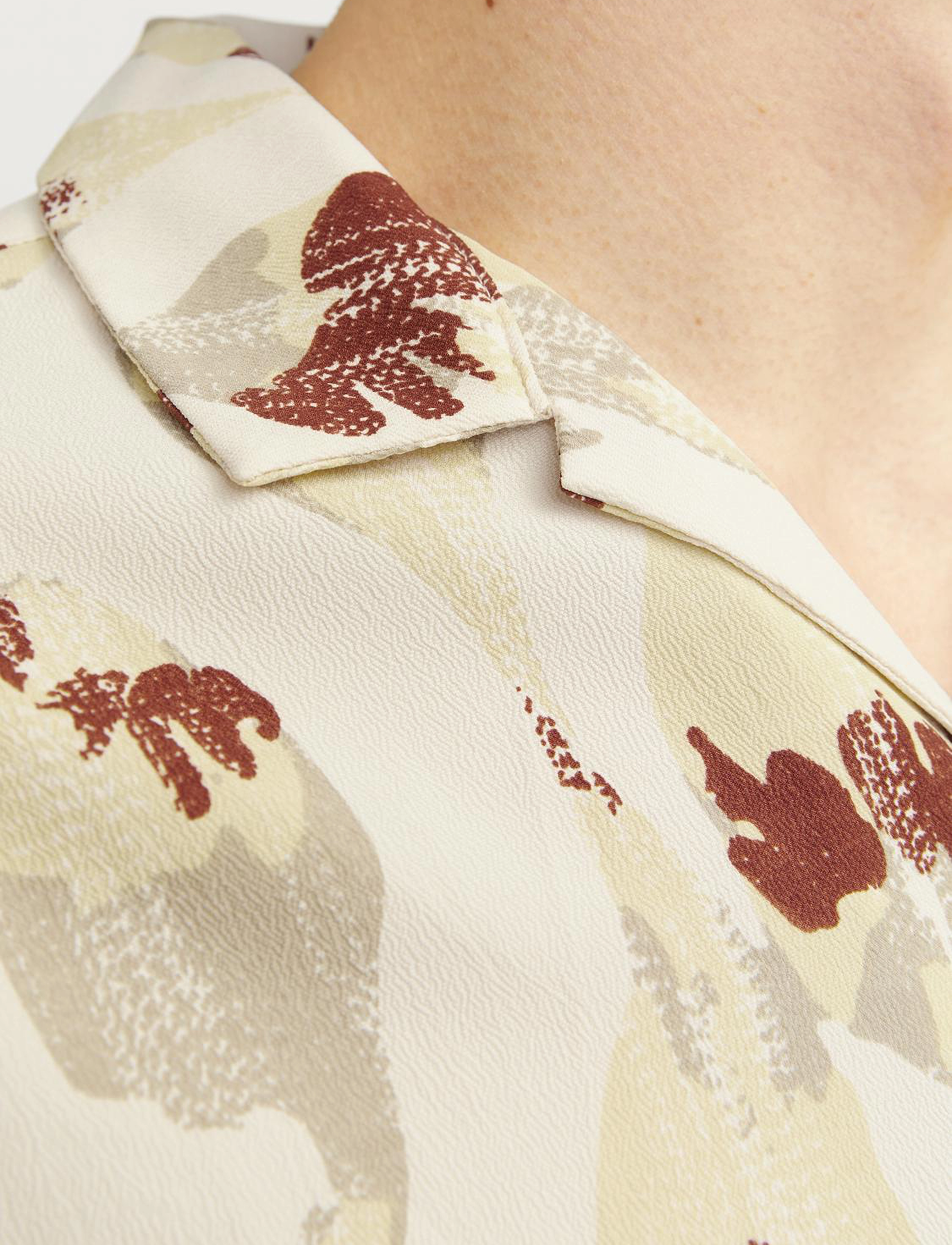 Jack & Jones - JORJEFF JACQUARD SHIRT SS LN STYD24 - kortærmede skjorter - moonbeam - 5