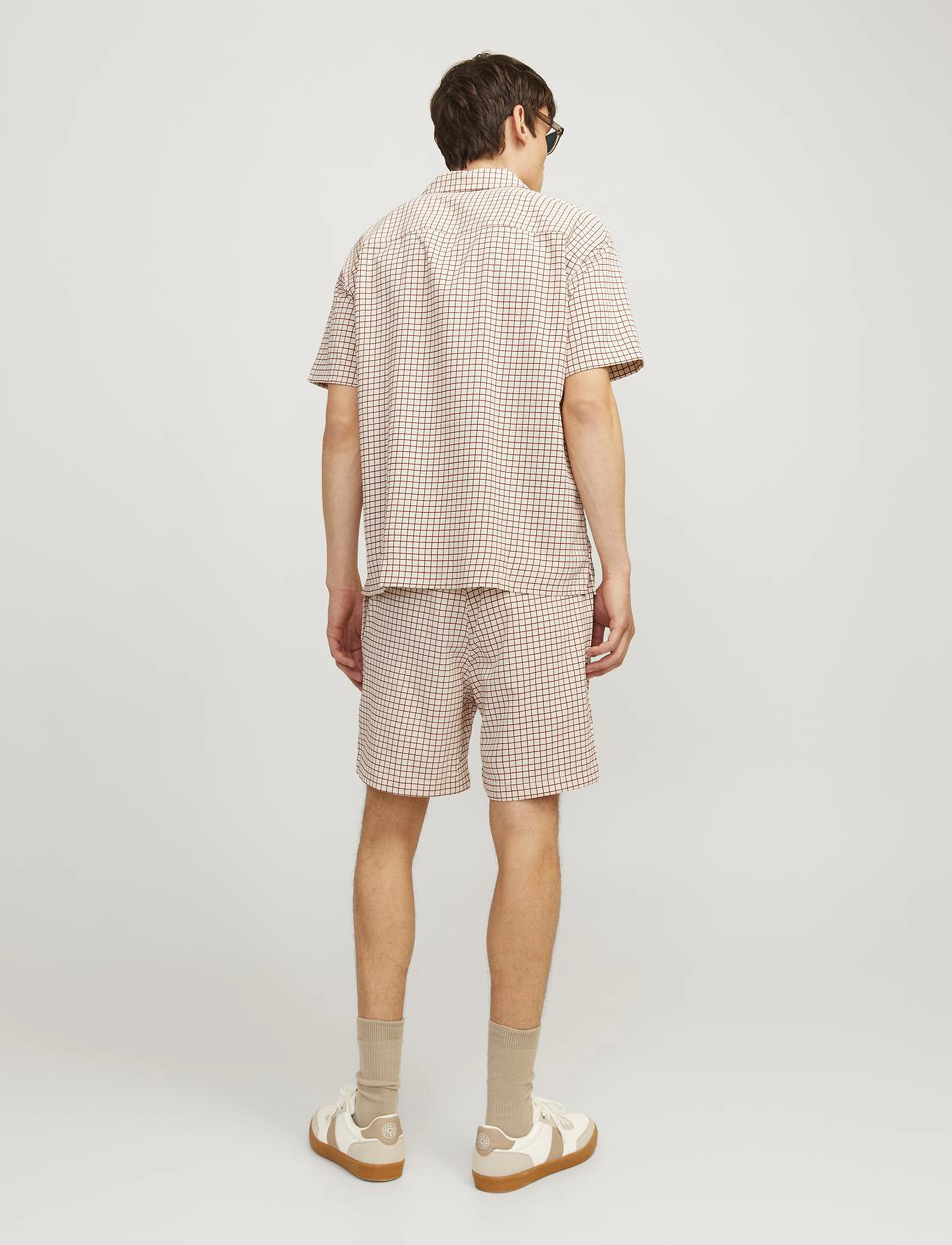 Jack & Jones - JORJEFF JACQUARD SHIRT SS LN STYD24 - overhemden met korte mouw - moonbeam - 2