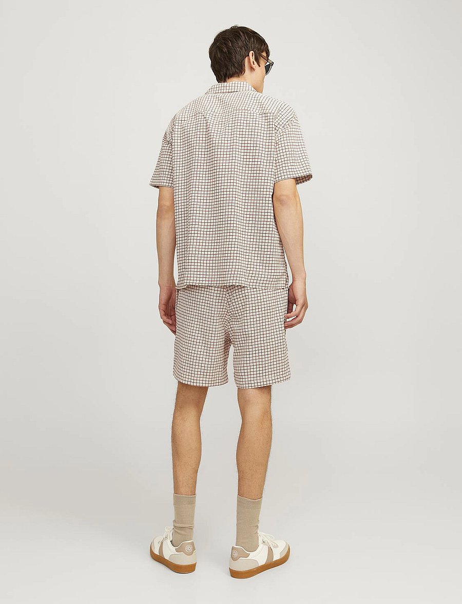 Jack & Jones - JORJEFF JACQUARD SHIRT SS LN STYD24 - overhemden met korte mouw - moonbeam - 2