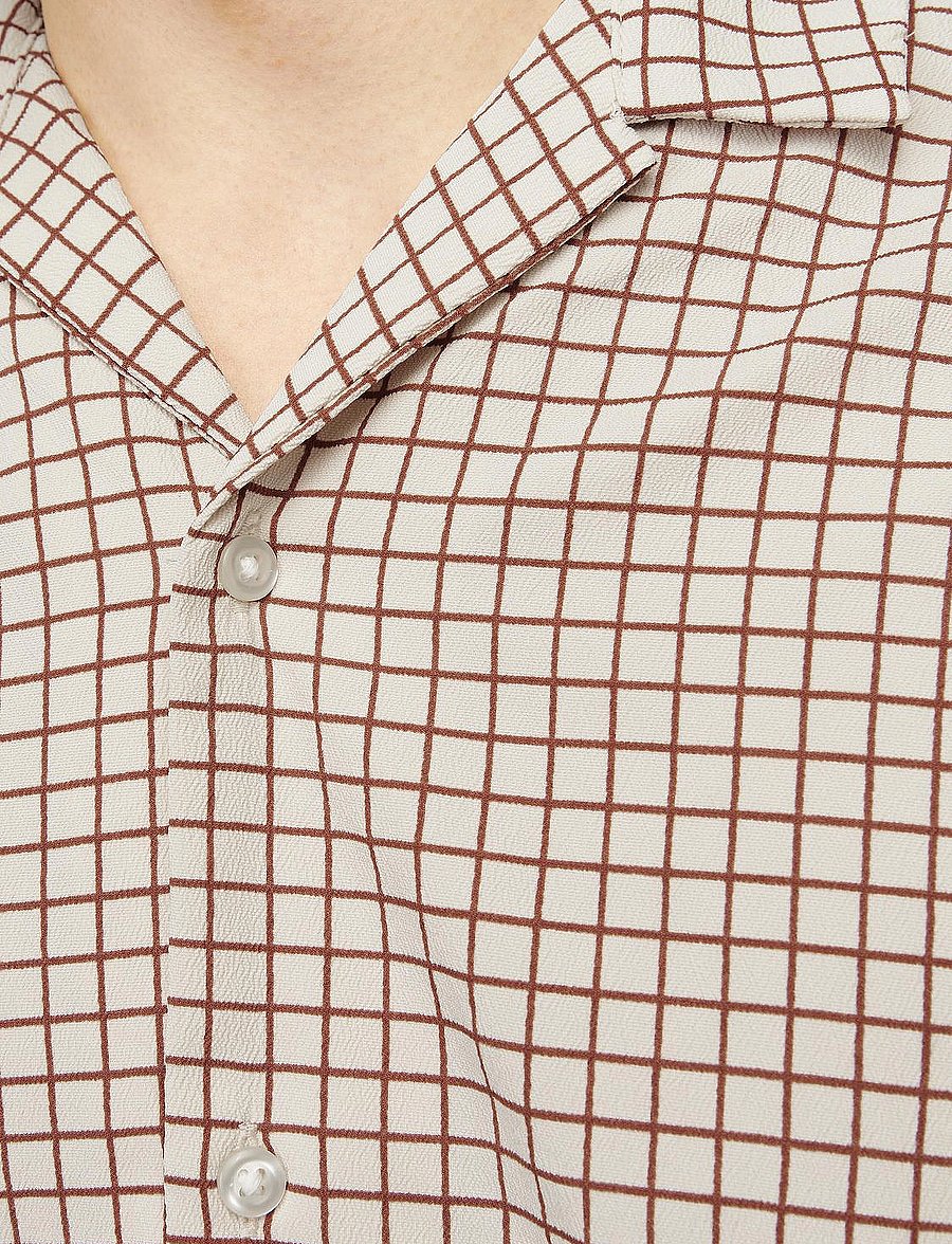 Jack & Jones - JORJEFF JACQUARD SHIRT SS LN STYD24 - overhemden met korte mouw - moonbeam - 5