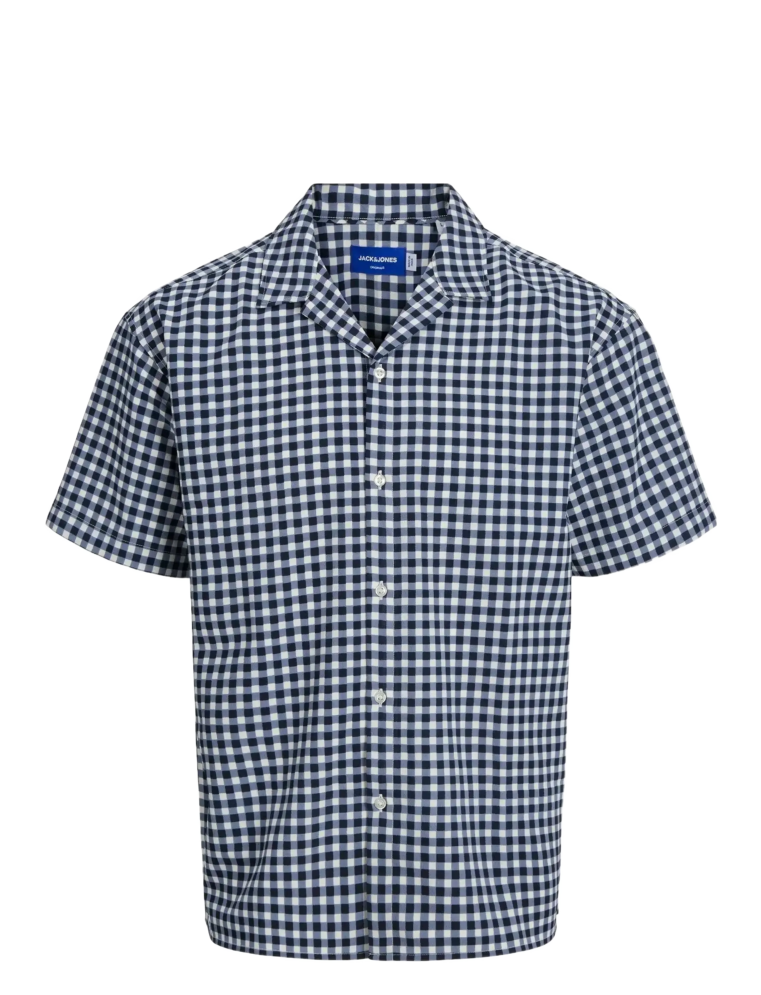 Jack & Jones JORJEFF JACQUARD SHIRT SS LN STYD24 - Skjorter - SKY CAPTAIN / navy