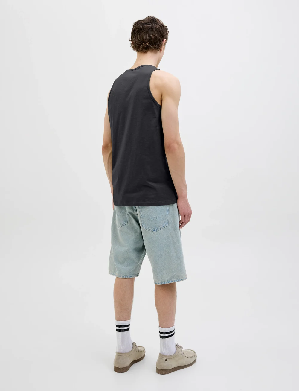 Jack & Jones - JJJAKE TAMPA POCKET SLUB TANKTOP - tanktops - black - 2