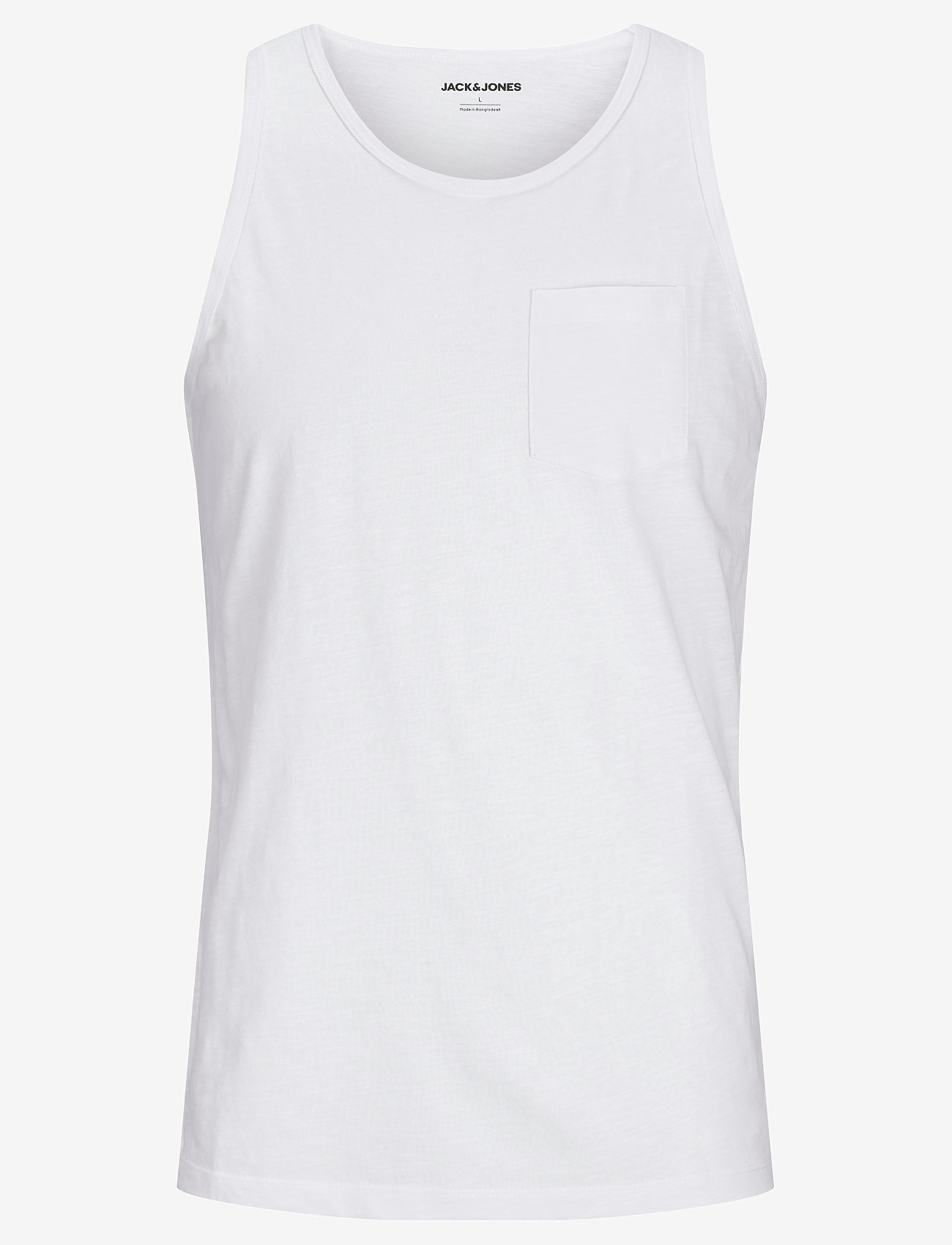 Jack & Jones - JJJAKE TAMPA POCKET SLUB TANKTOP - tanktops - white - 1